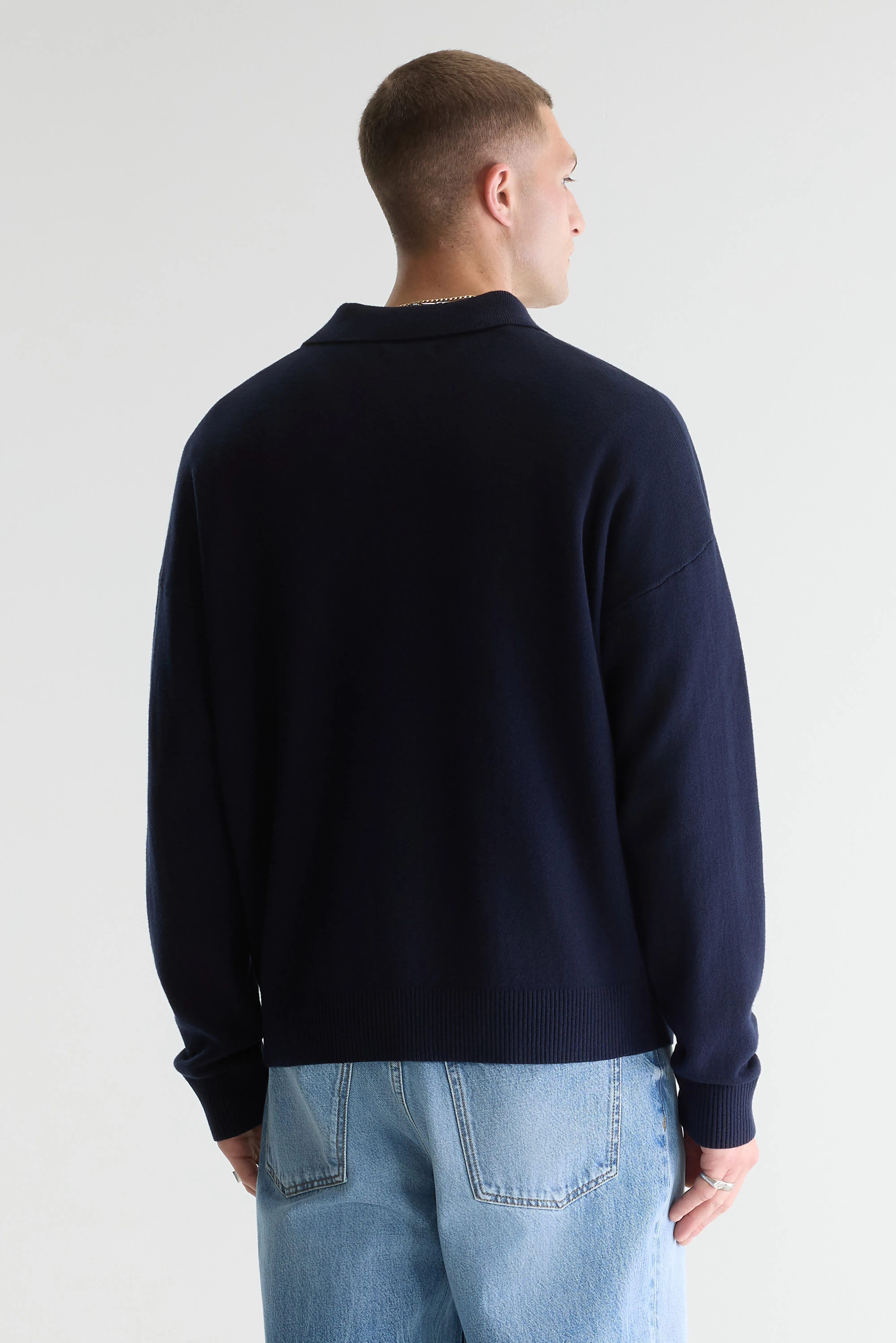 Bellerose Geobo polo neck sweater (261 / M / NAVY)