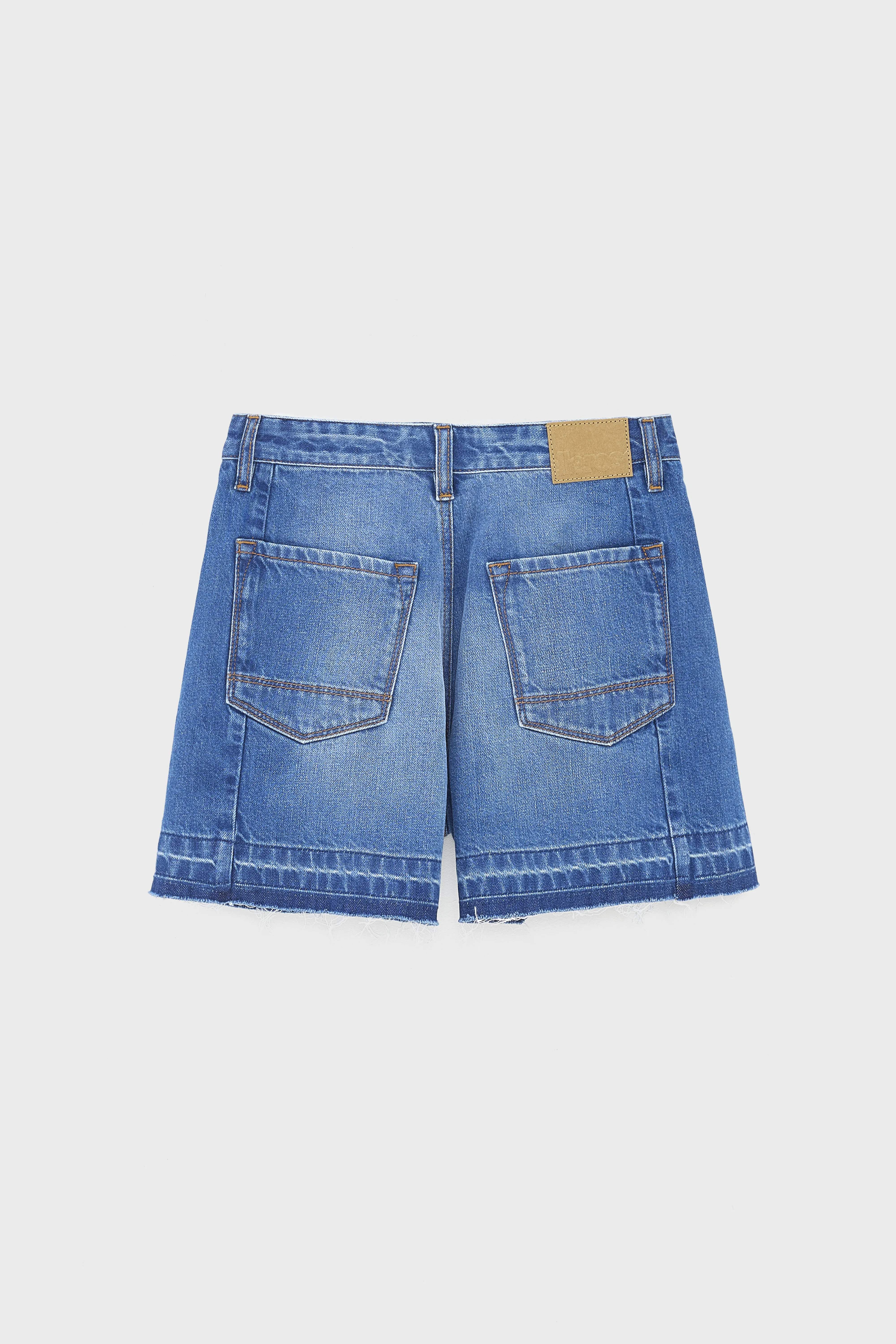 Bellerose Pethula pleated denim shorts (261 / G / BLUE STONE)