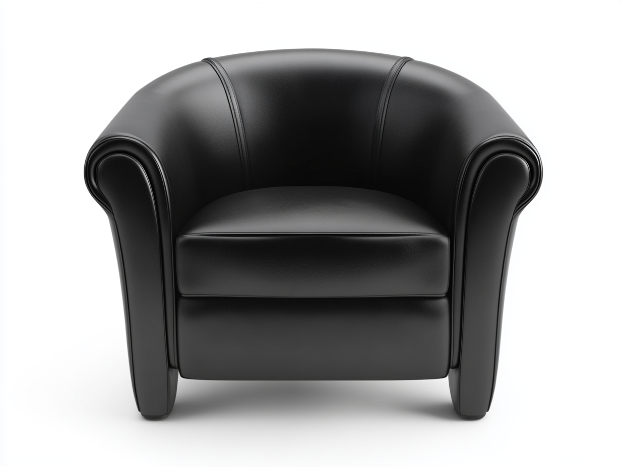Sillón estilo cabriolet para sala de estar contemporánea con diseño acolchado
