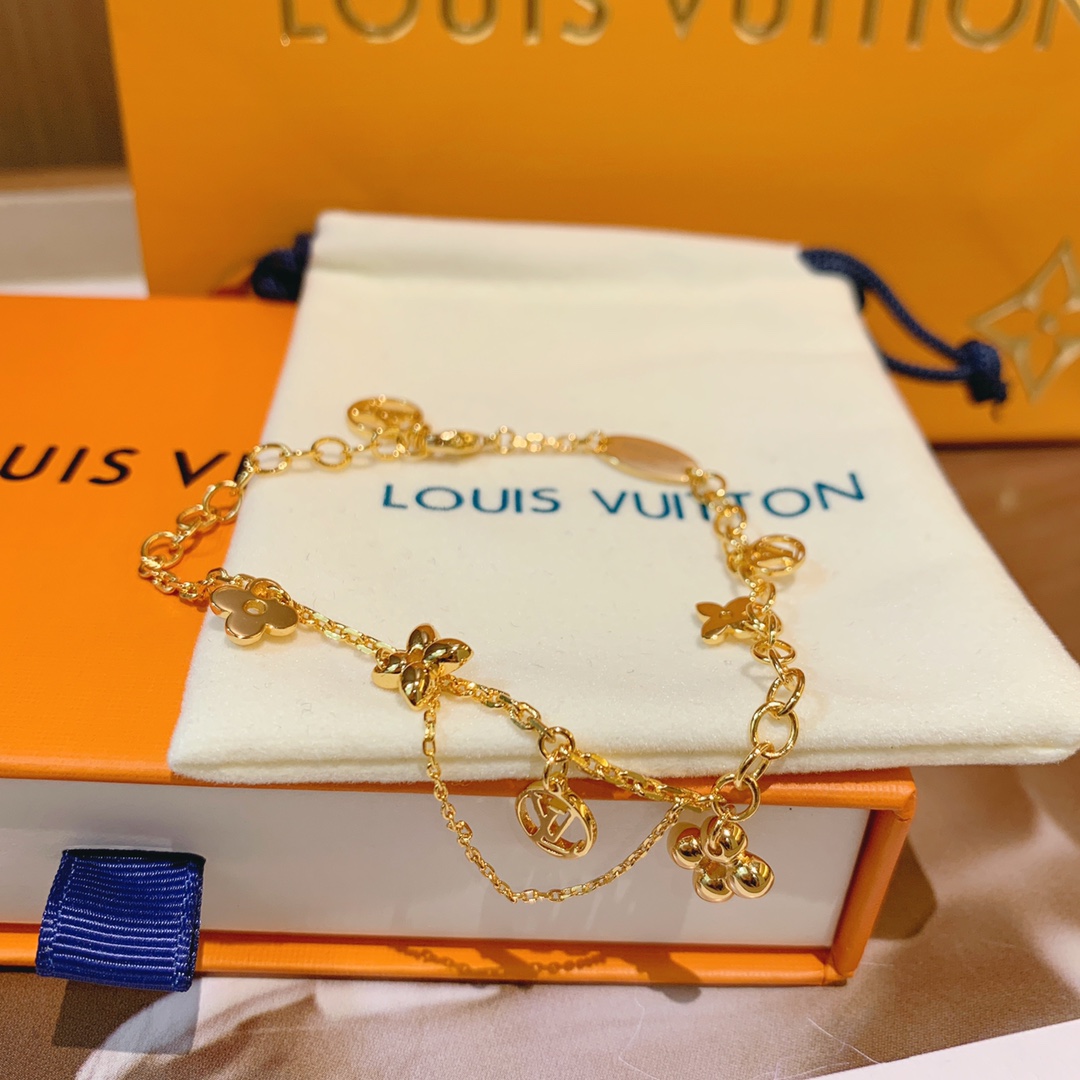 Louis Vuitton Chain with Charms Bracelet - Original Replica Club