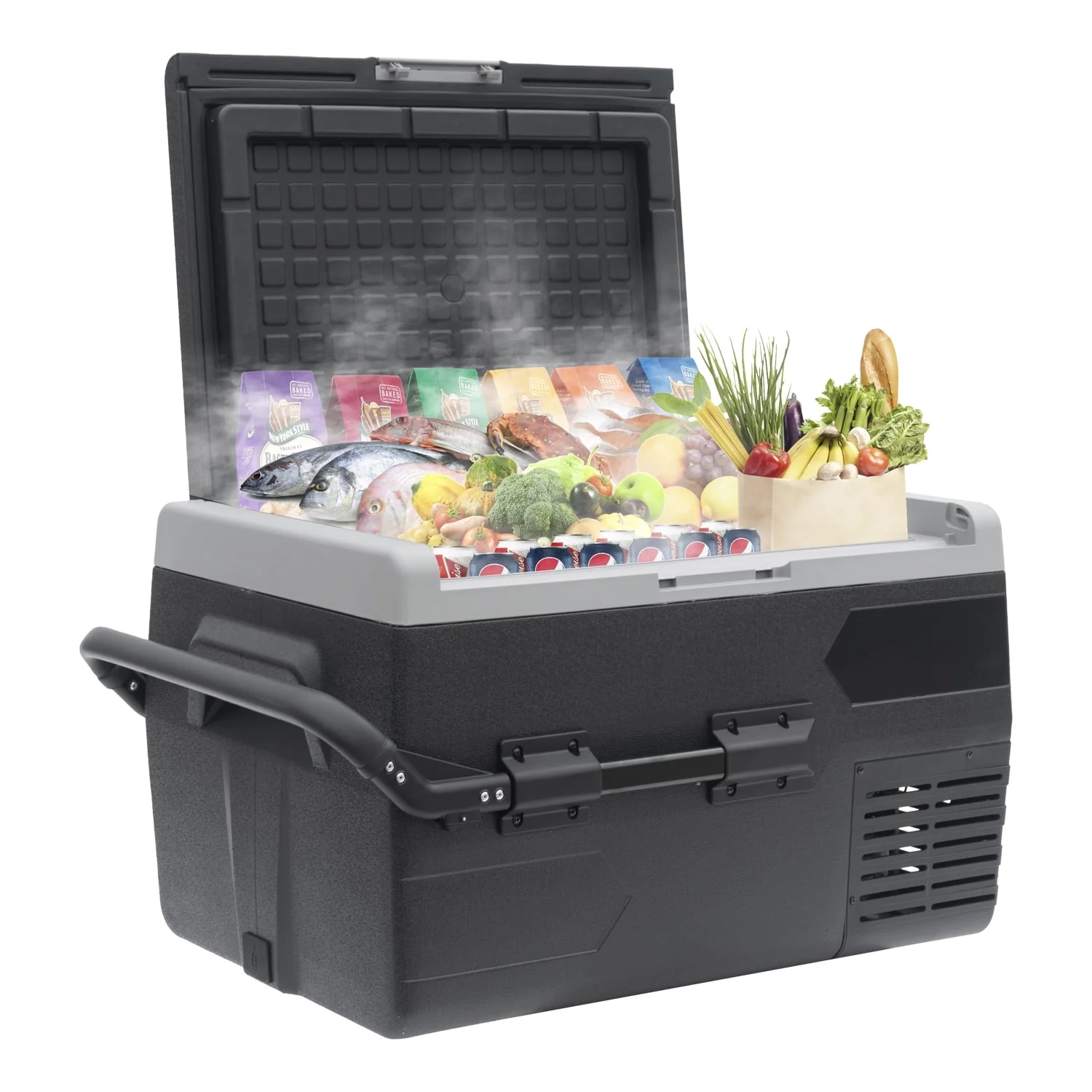 Smad 50L Camping Mini Fridge Freezer 12V/24V Car Fridge, Quiet Electric Compressor Cool Box - Image 7