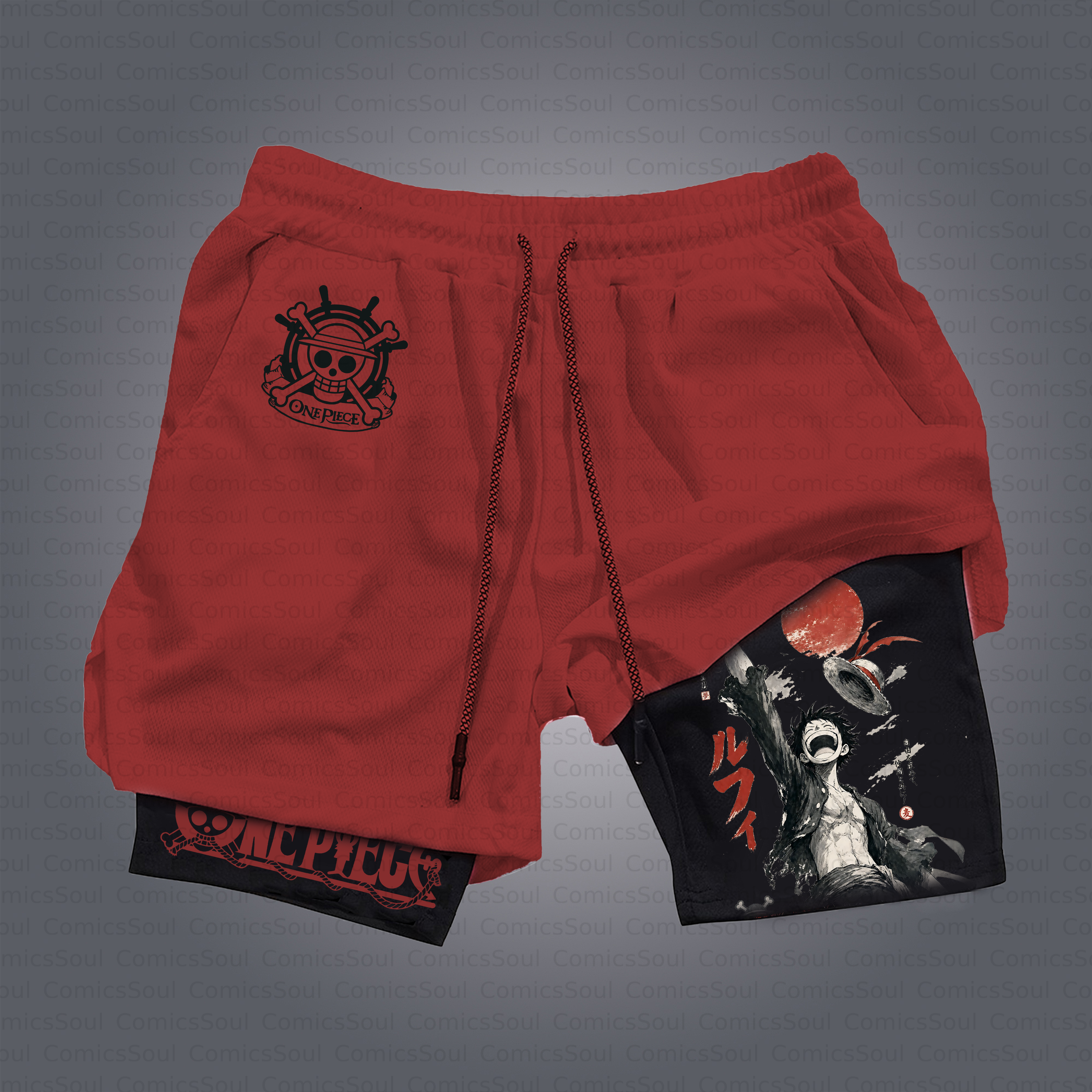 Unisex Casual Anime Style Shorts