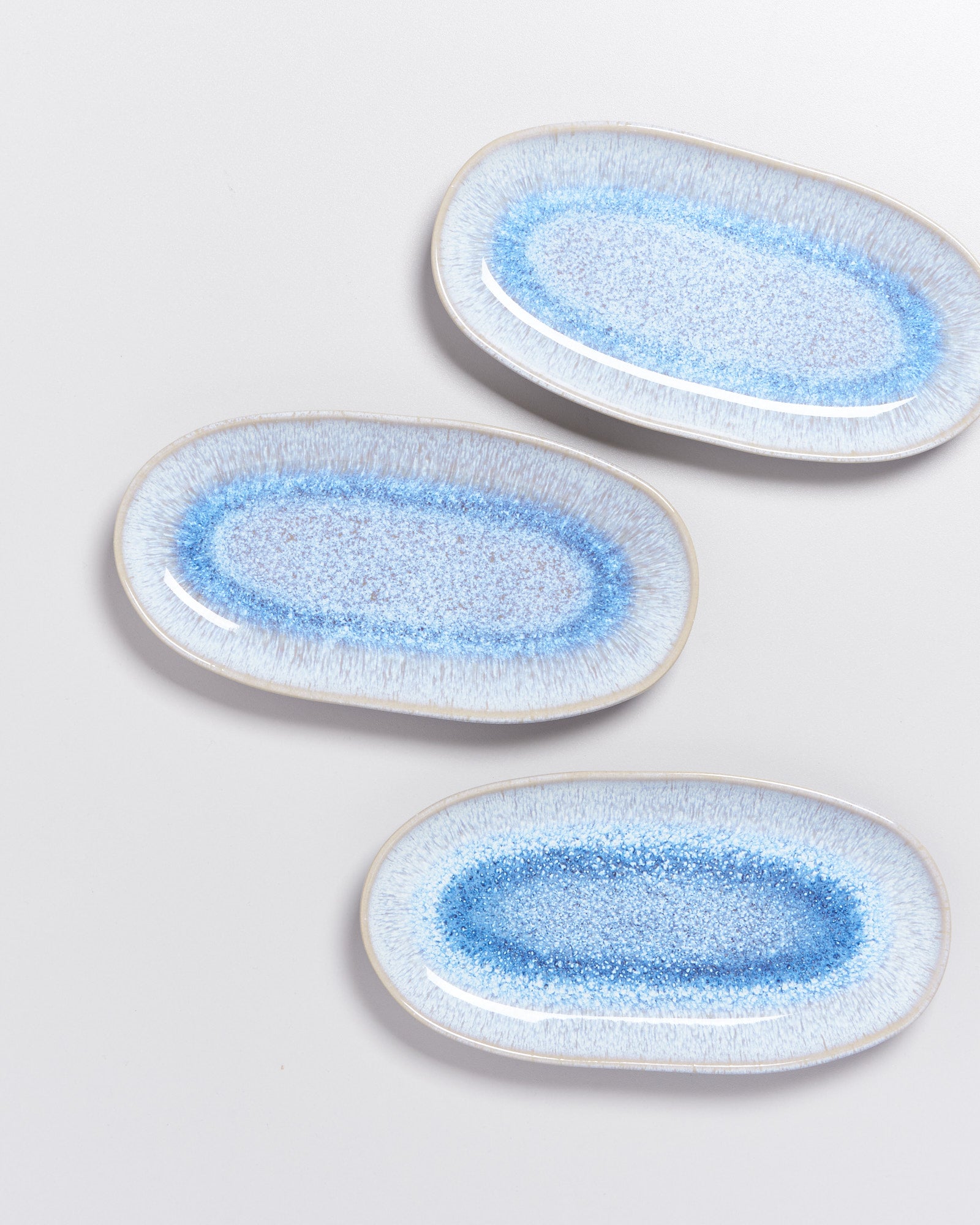 Melides Servierplatte M stoneblue