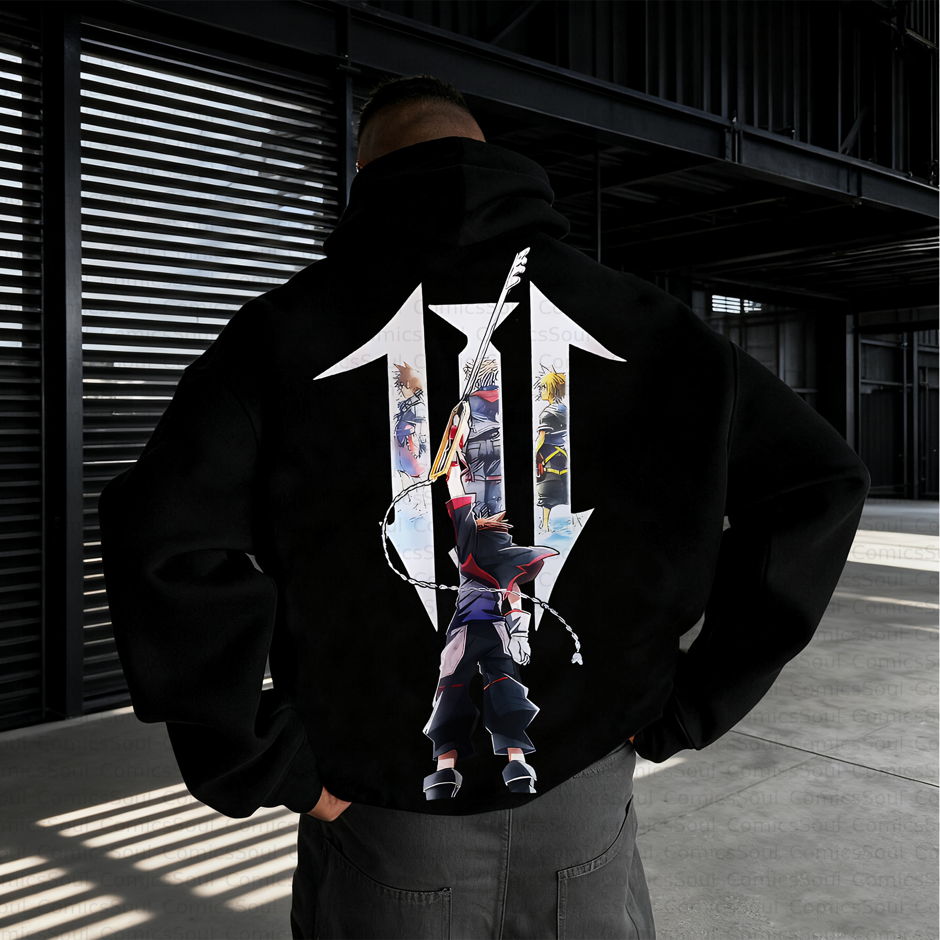 Unisex Anime Inspired Vintage Plush Hoodie