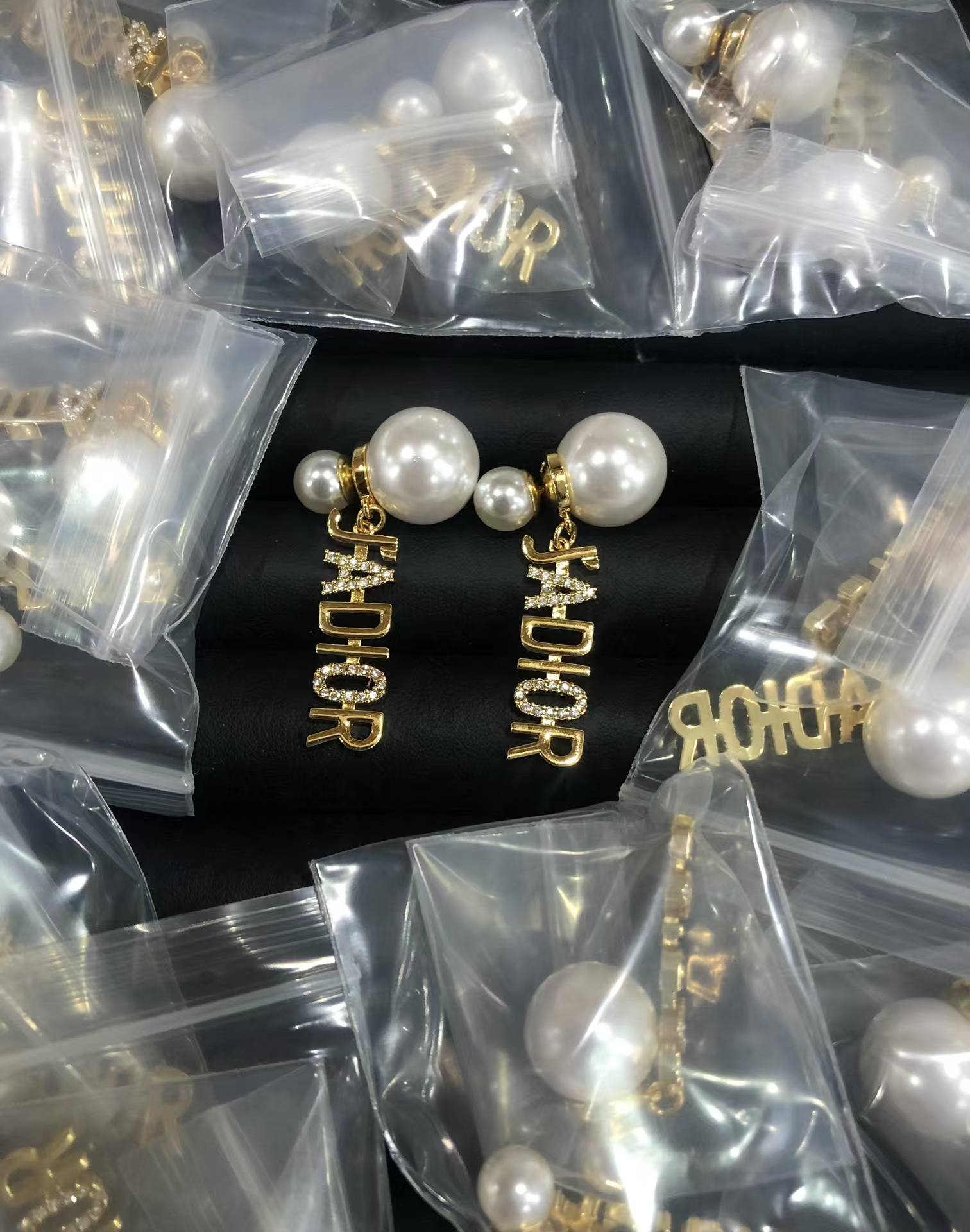 Dior JADIOR Front Back Pearl Earrings - Original Replica Club