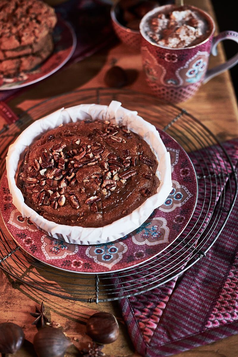 Plate Flower Festival Deco Dark Pink 21cm