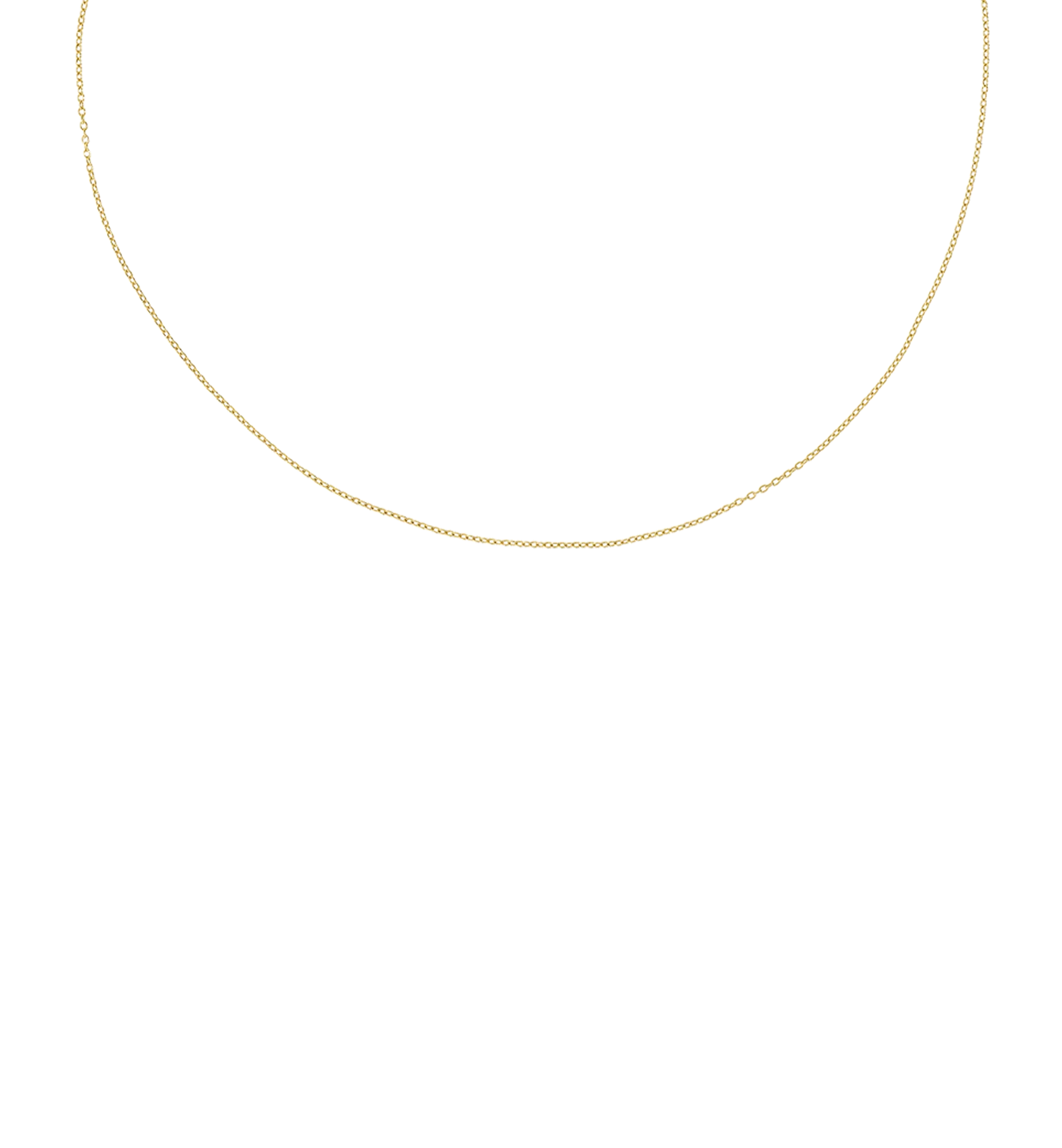 Anchor Plain Necklace 14K