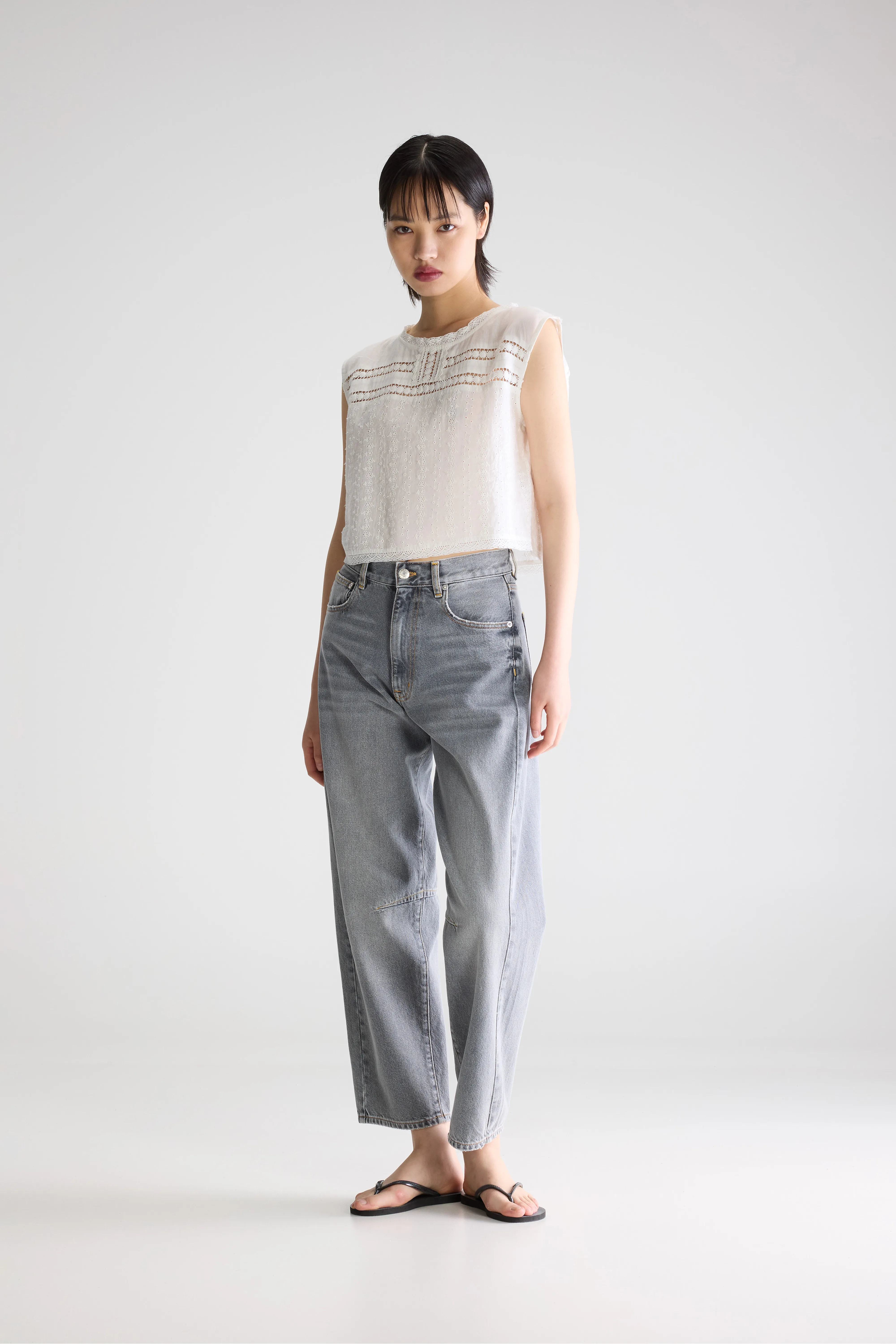 Bellerose Donna embroidered blouse (261 / W / WHITE)