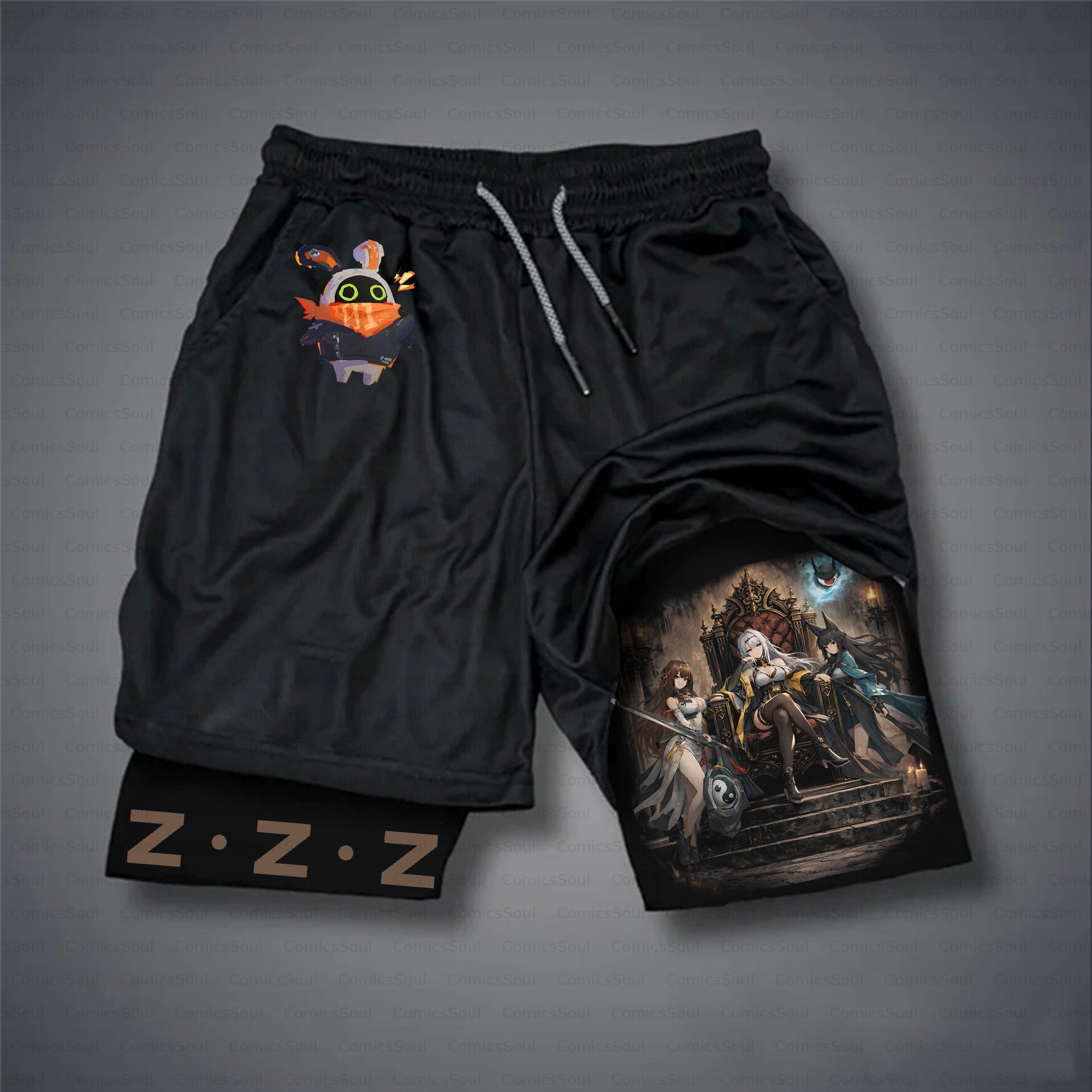 Unisex Casual Anime Streetwear Gym Shorts