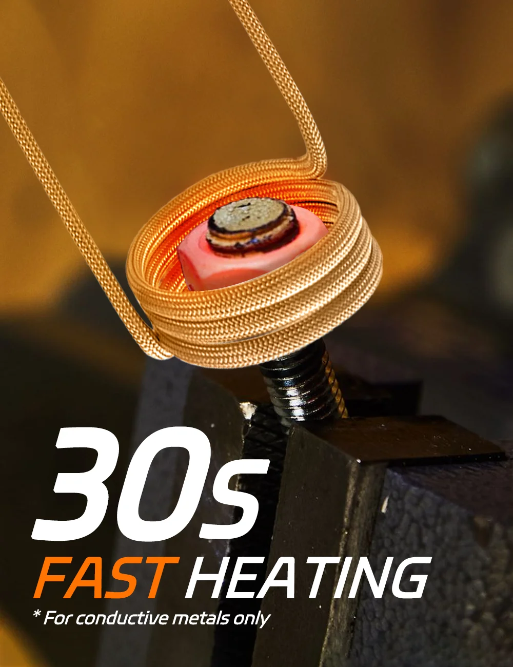 Solary 1100W Magnetic Induction Heater Kit for Rusty Bolts, 8 Coils - Image 3