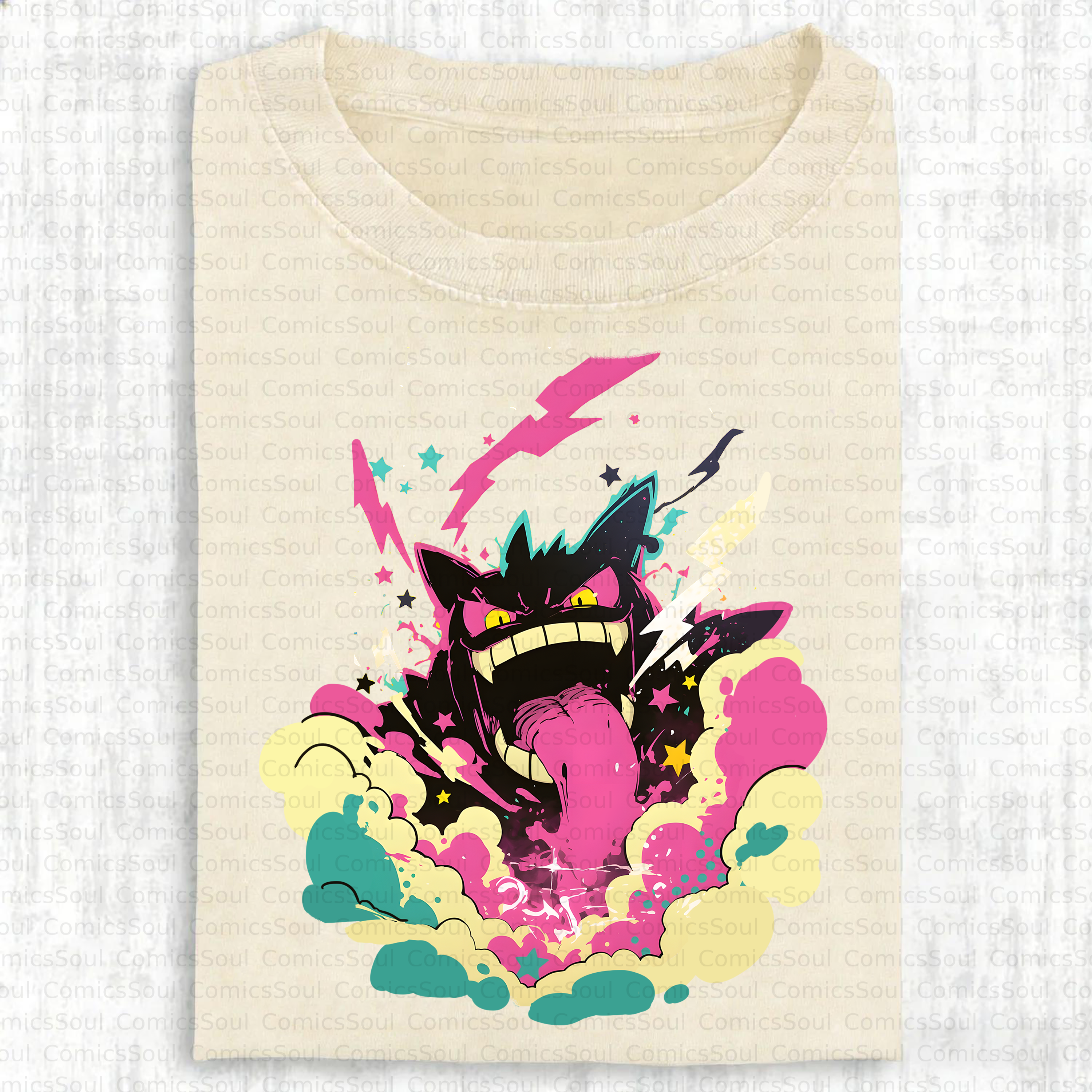 Unisex Anime Inspired Vintage Washed T-Shirt