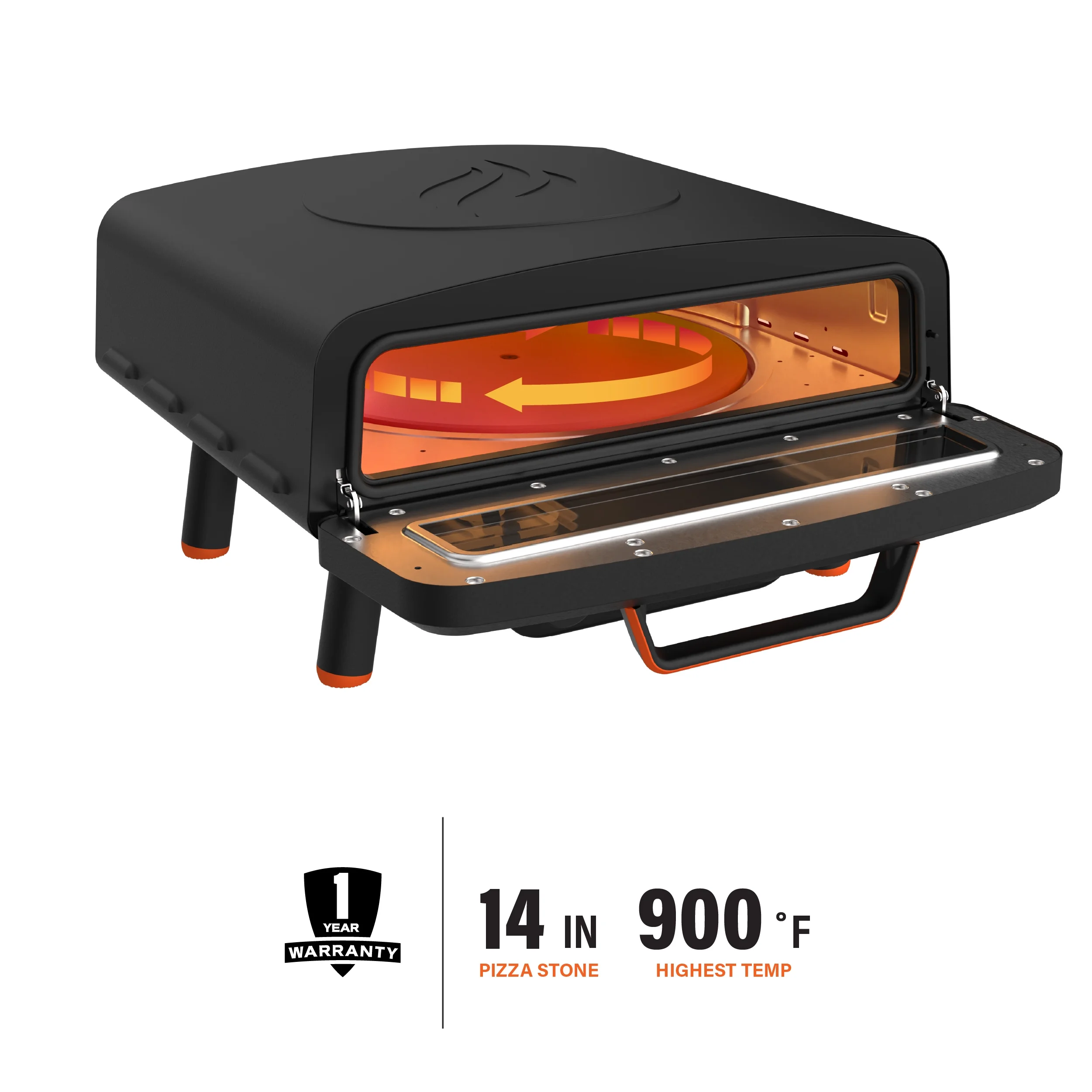 Blackstone 14" Electric Tabletop Pizza Oven with Rotating Pizza Stone - Image 4