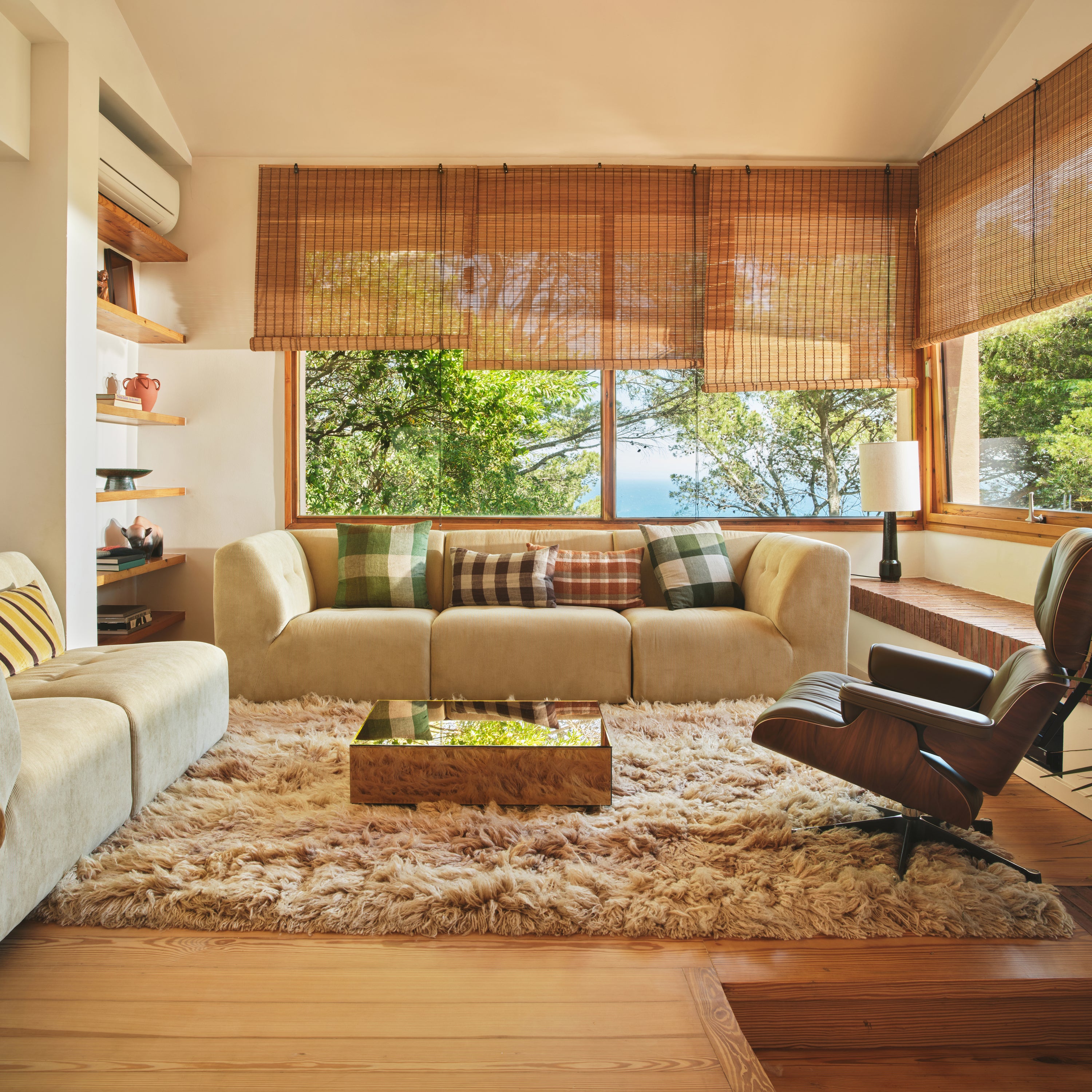 HKliving Fluffy Vloerkleed 250 x 250 cm - Shore