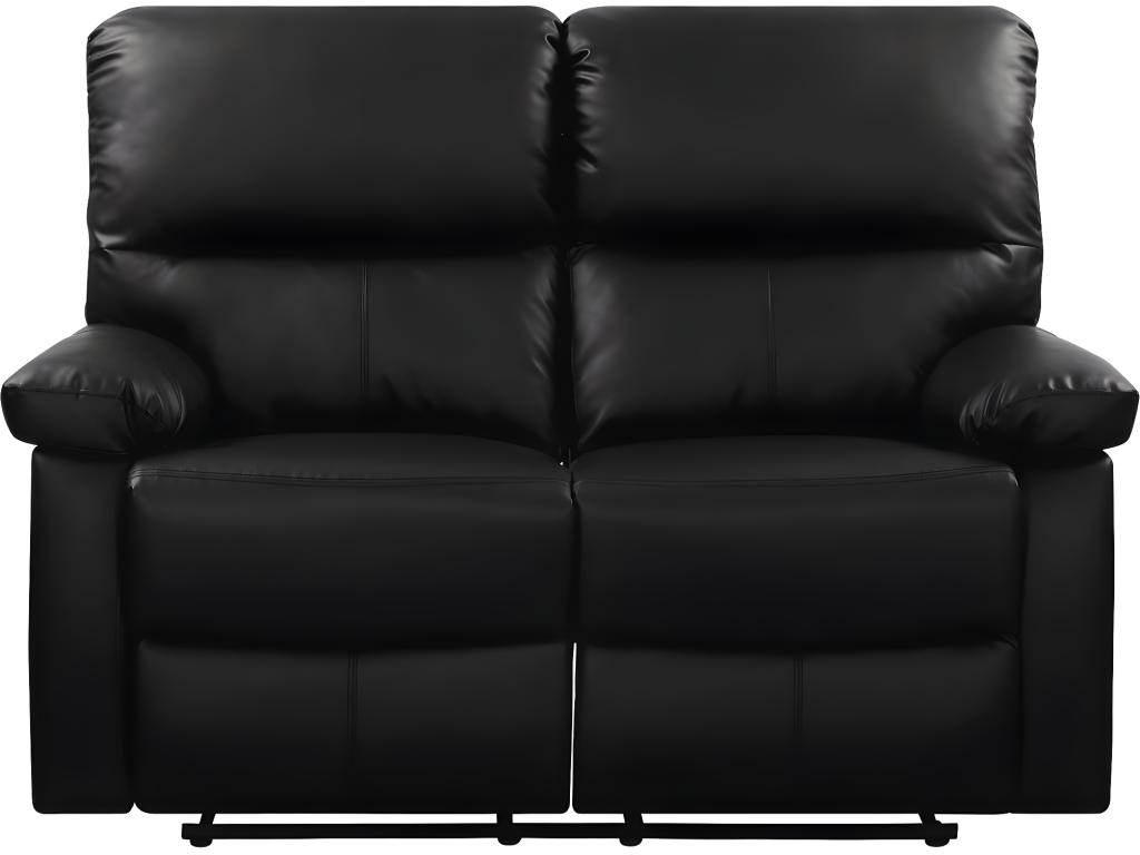 Sofá reclinable 2 plazas - color negro