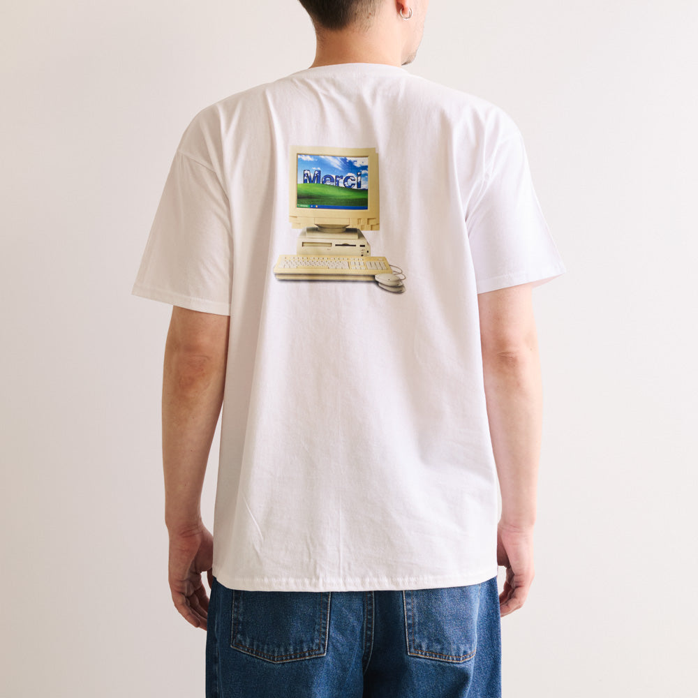 Merci - T-Shirt Computeur - Ecru