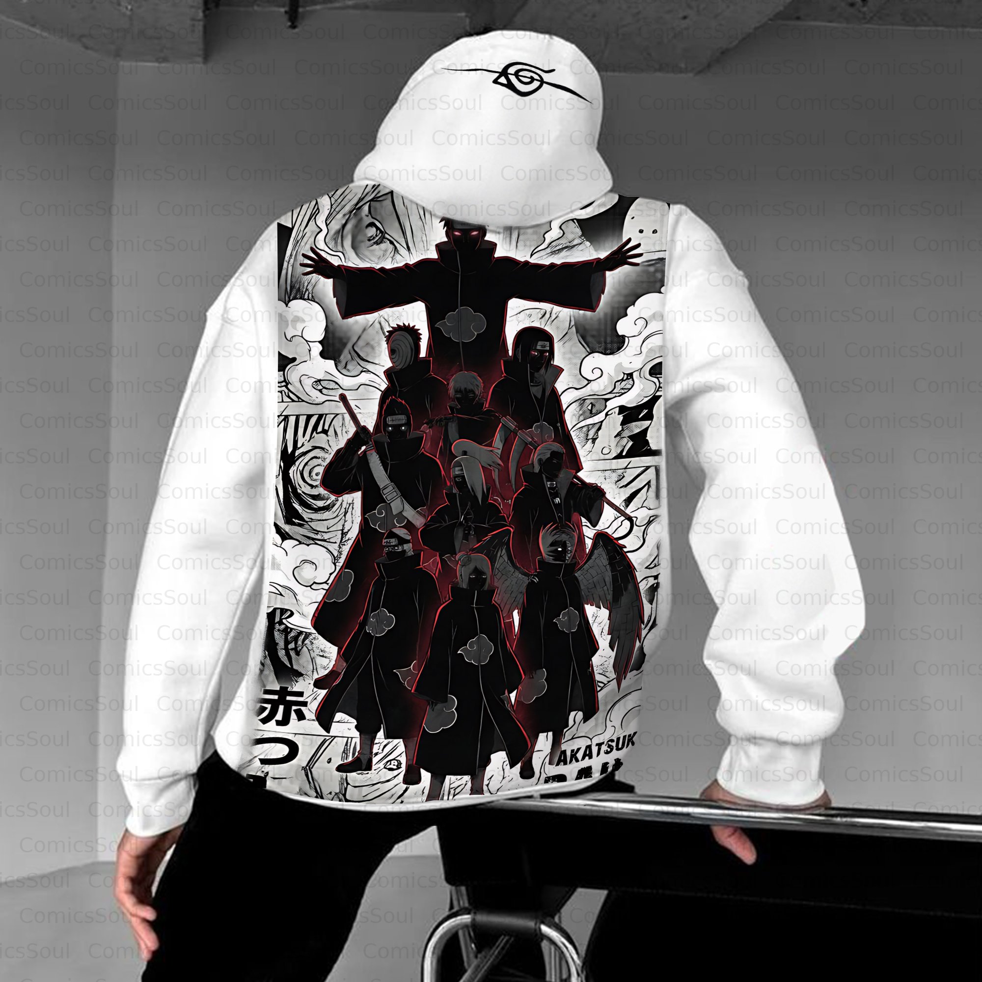 Unisex Anime Inspired Vintage Plush Hoodie