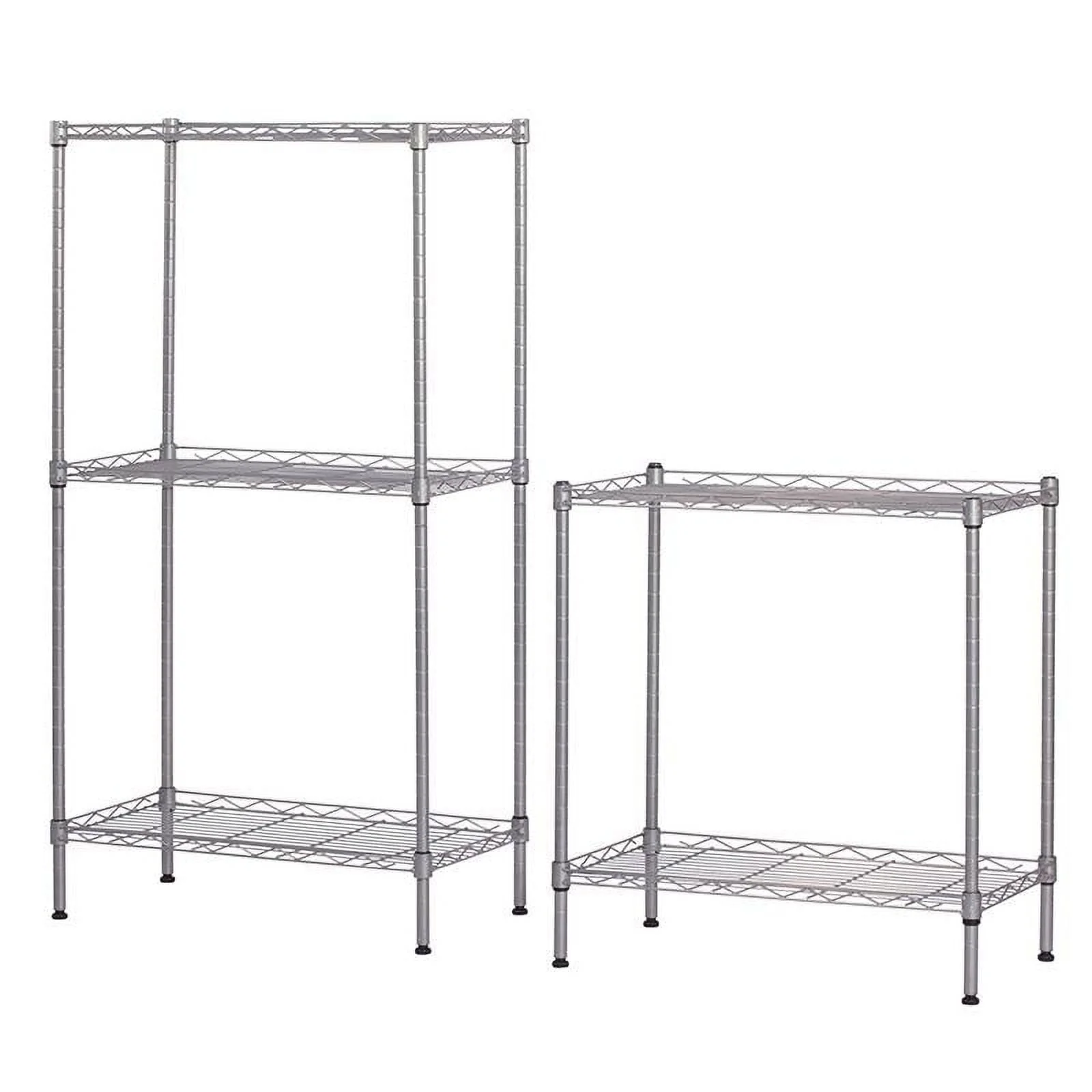 SamyoHome 60"x 22"x 12" Heavy Duty Steel Storage Rack Metal Shelf Wire Shelving, Silver - image 3