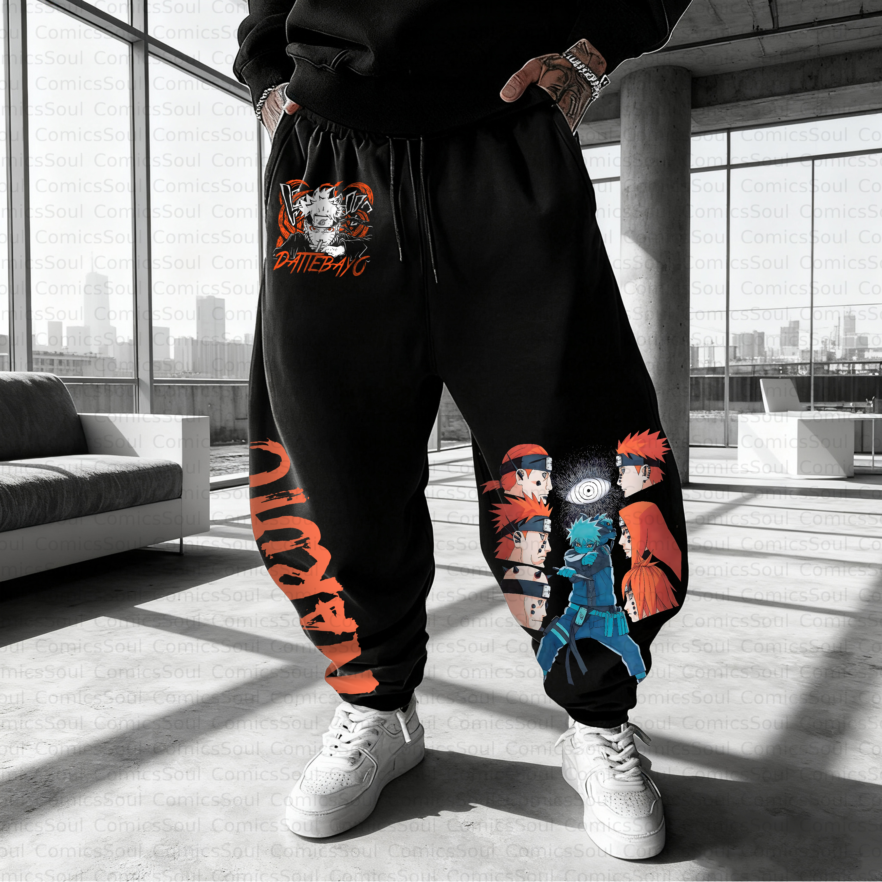 Unisex Casual Anime Streetwear Pant