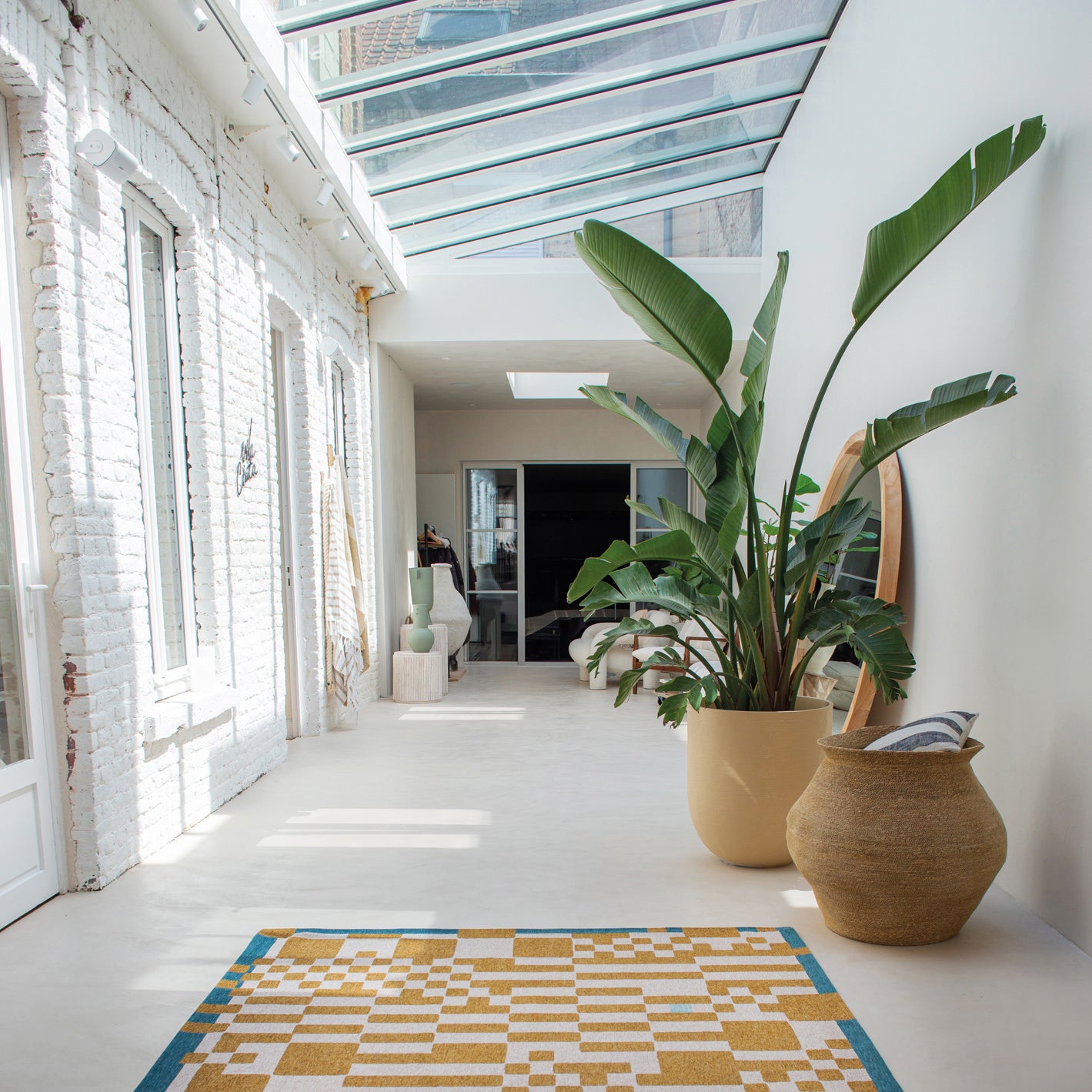 Louis de Poortere Craft Chess Vloerkleed 140 x 200 cm - Honey