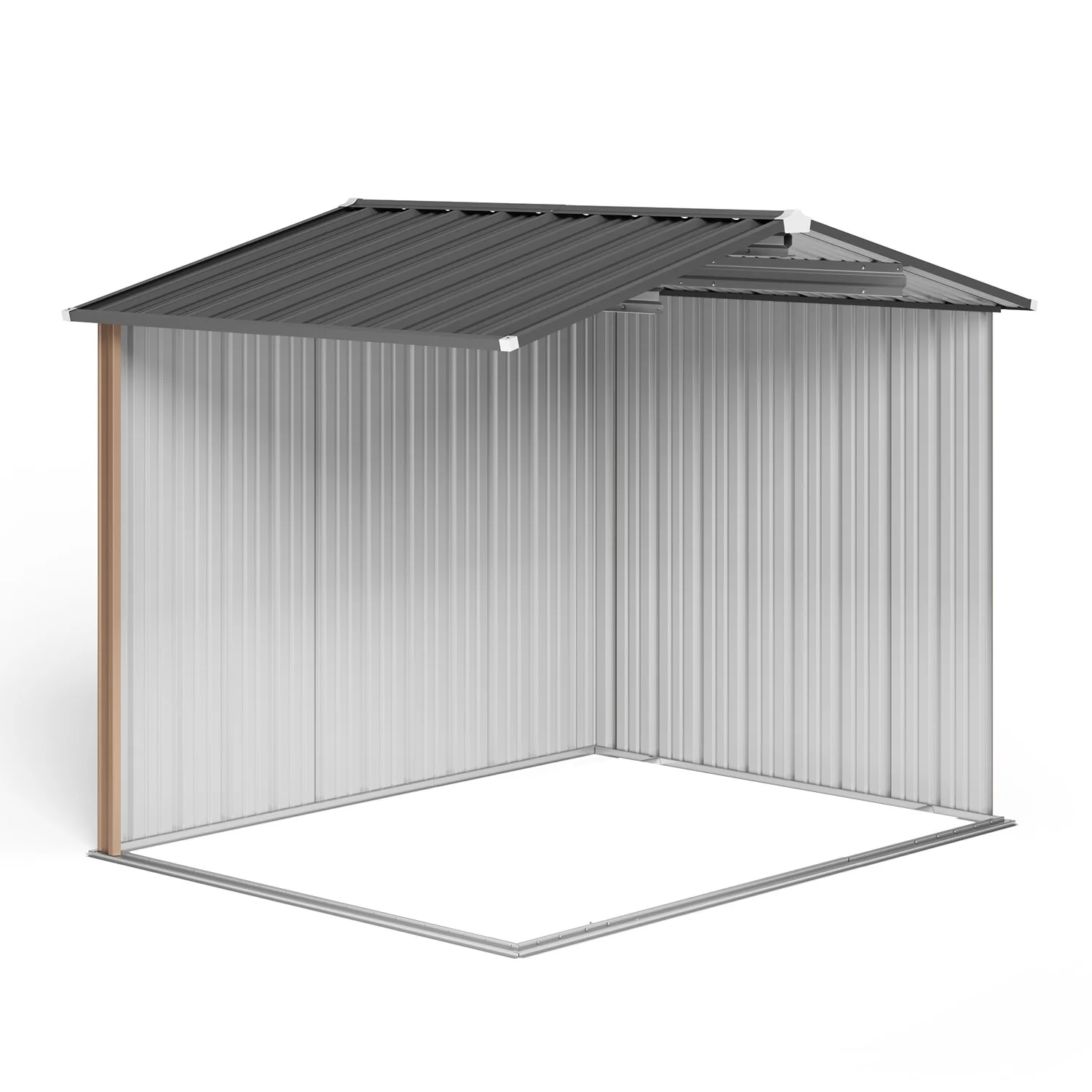 5'x3' Outdoor Storage Shed, Asofer Shed and Outdoor Storage Clearance, Weatherproof Tool Shed, Brown - Image 33