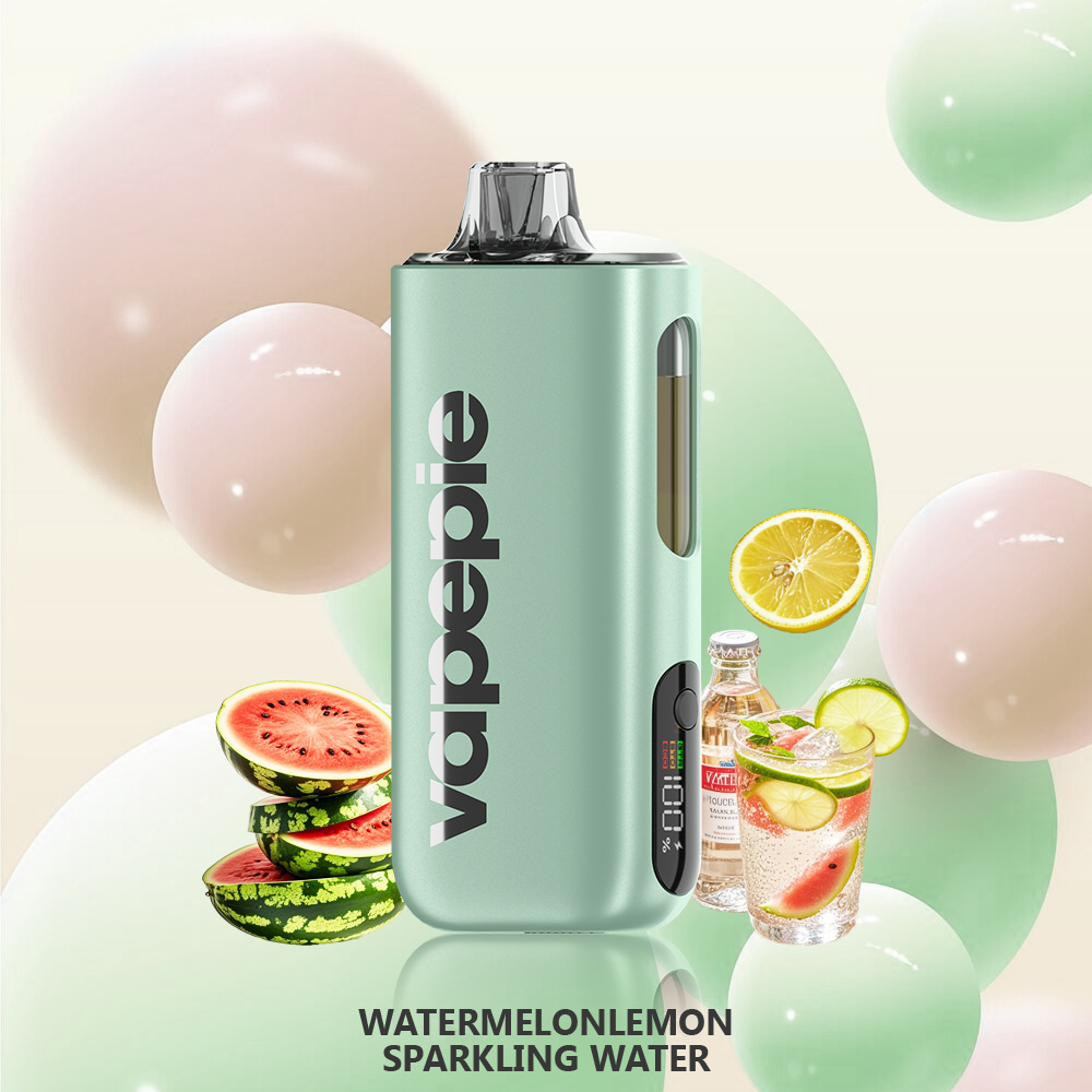 Watermelon Lemon Sparkling Water -VAPEPIE MAX 40.000 Züge Einweg E-Zigarette – (25ml Tank & 1.2Ω Mesh Coil)