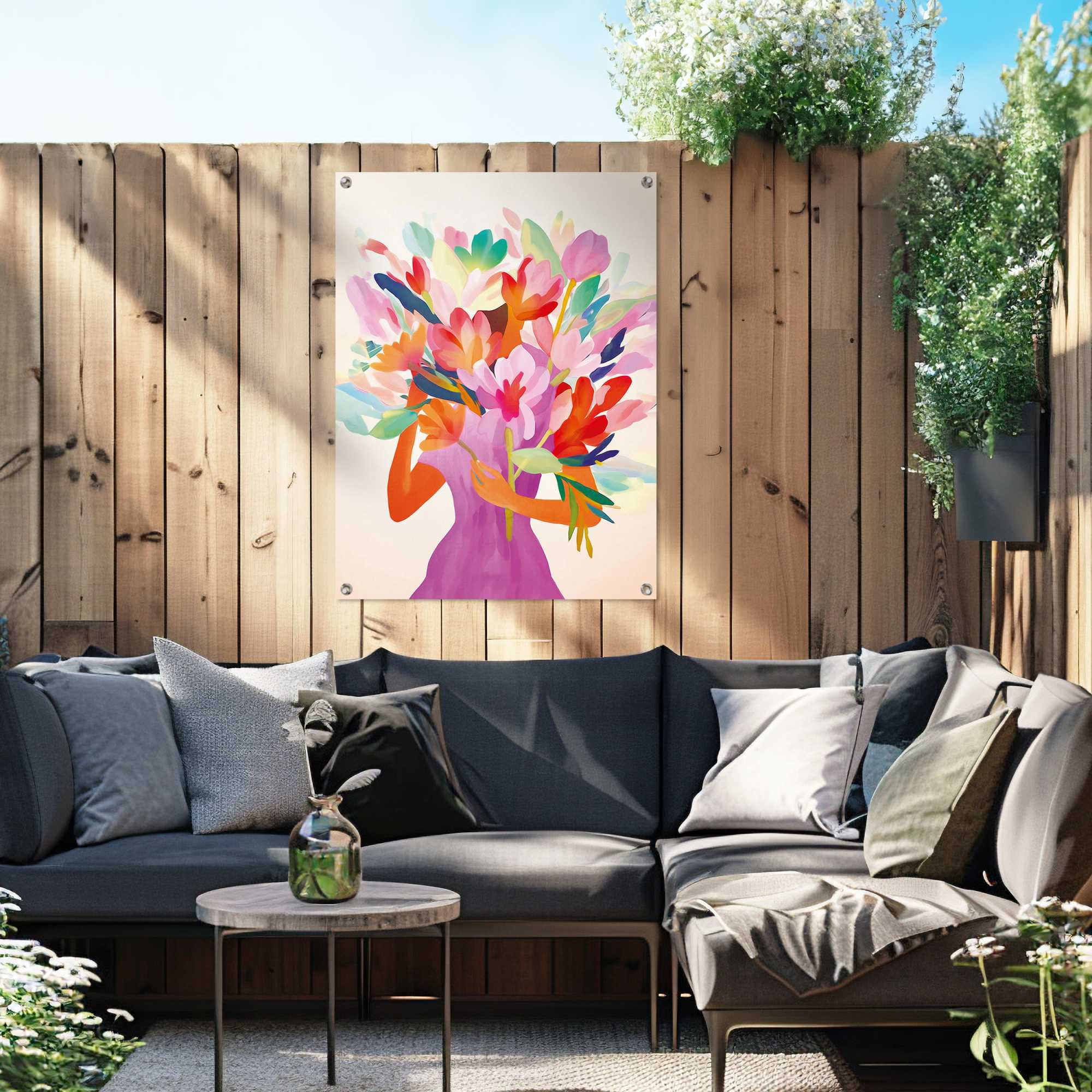 Reinders - Lady Flowers - Tuinposter 80x60cm