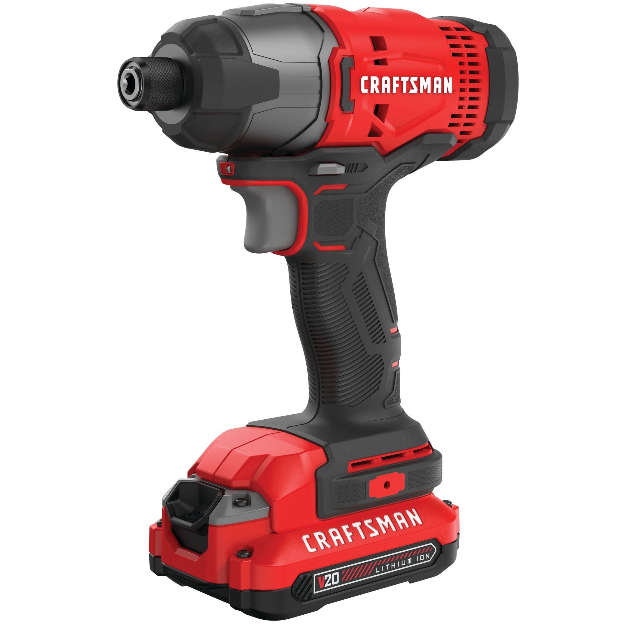 Craftsman CMCF800C1 V20 Cordless 1/4" Impact Driver Kit