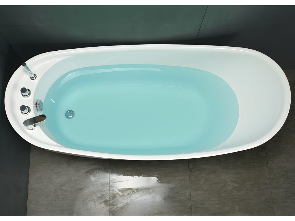 Bañera exenta NATALIA - 1 plaza - 170x75x73cm - 282 L - Blanca