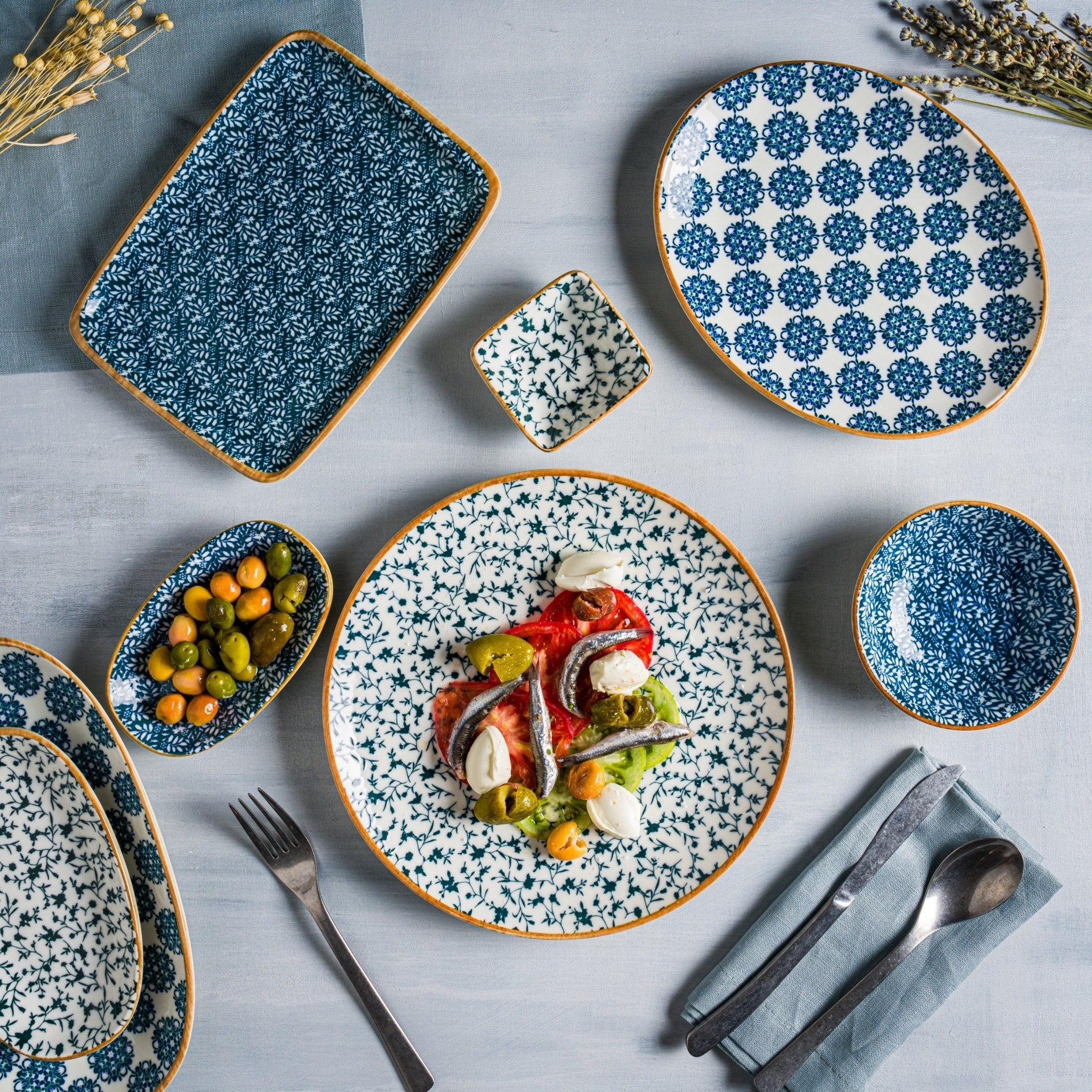 Bonna Serveerschaal - Calif - Porselein - 13 cm (220cc) - set van 2