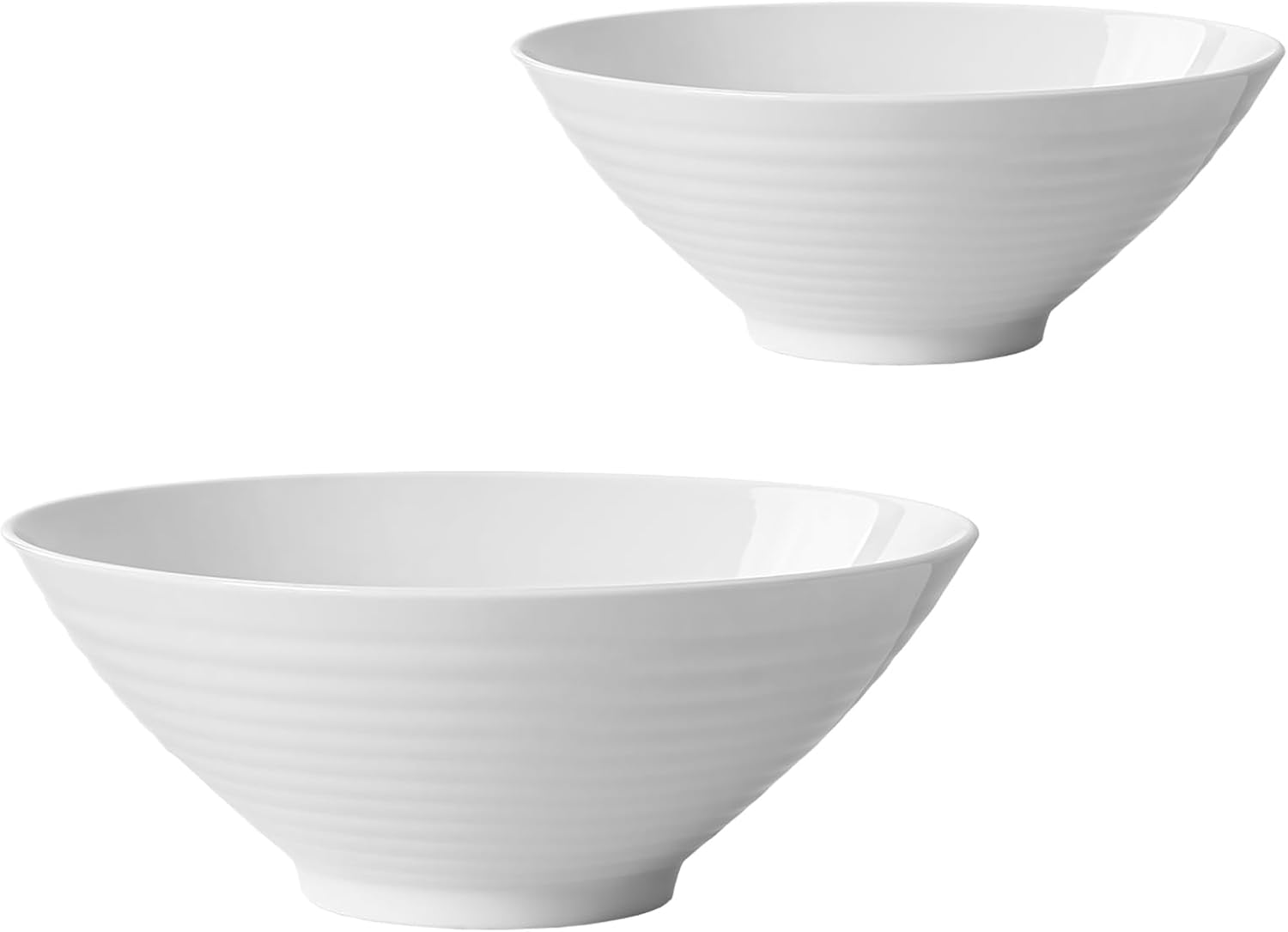 50 oz Ramen Bowls Set of 2, 9 Inch Large Ramen Bowls, Porcelain Noodle Bowls for Pho, Soup & Udon, Ceramic Ramen Bowl Set, Microwave & Dishwasher Safe