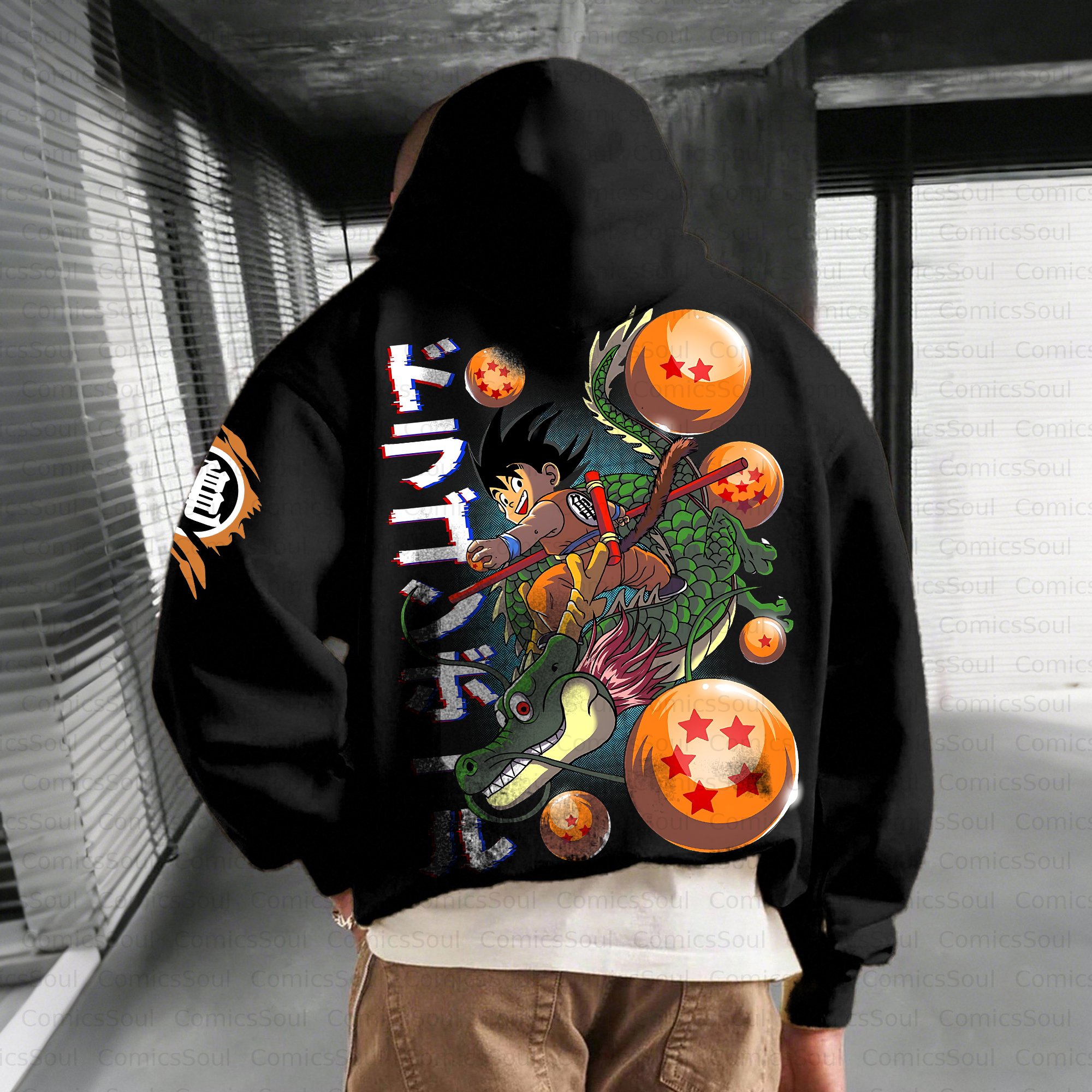 Unisex Anime Inspired Vintage Plush Hoodie