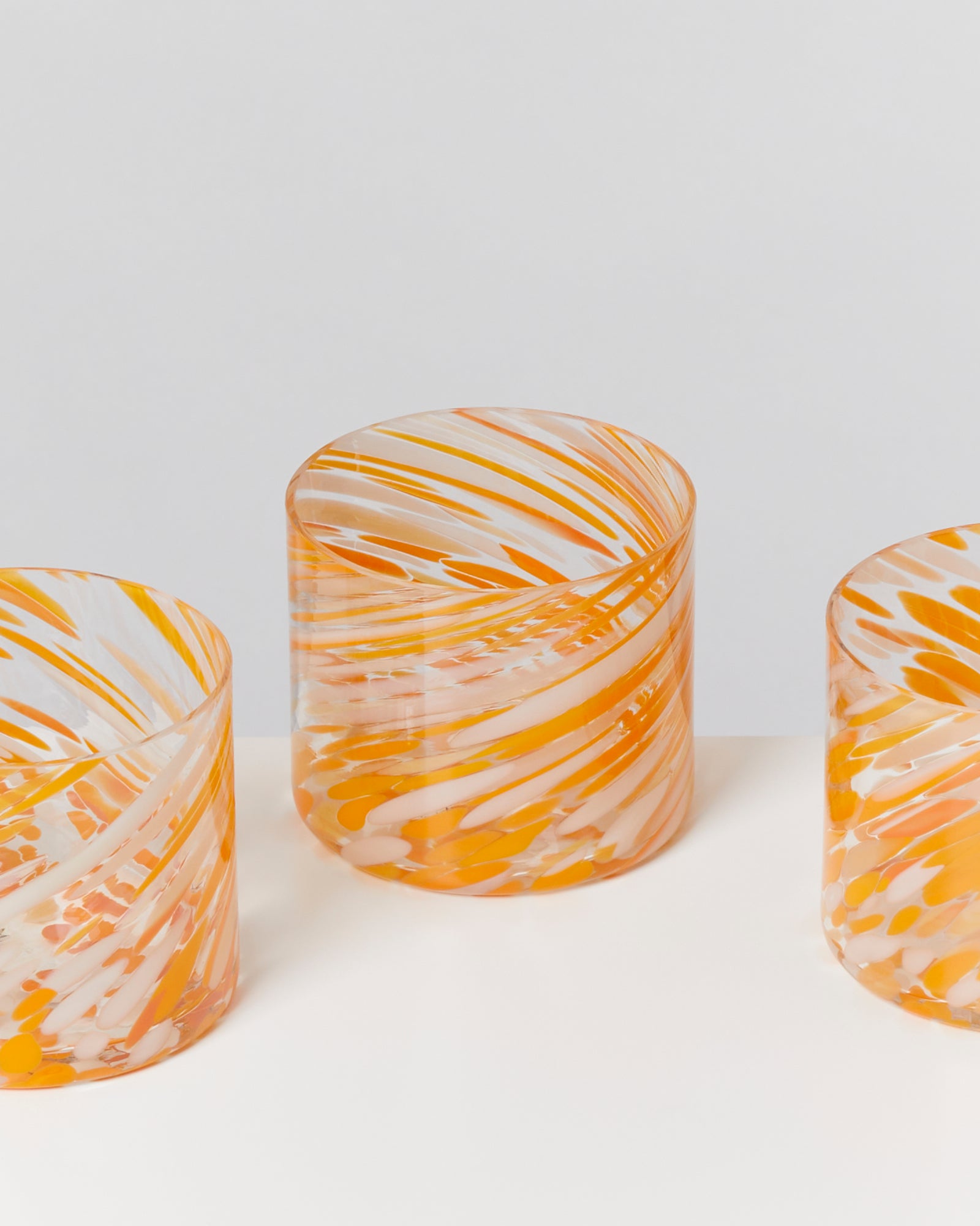 Joia Glas klein drops orange