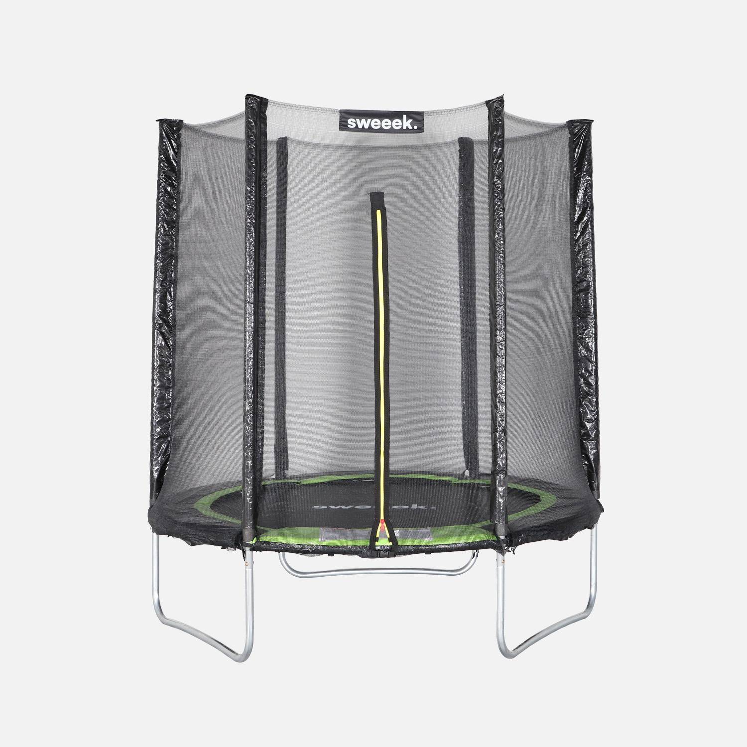 Cassiopee - Cama elástica con protección red, 180cm