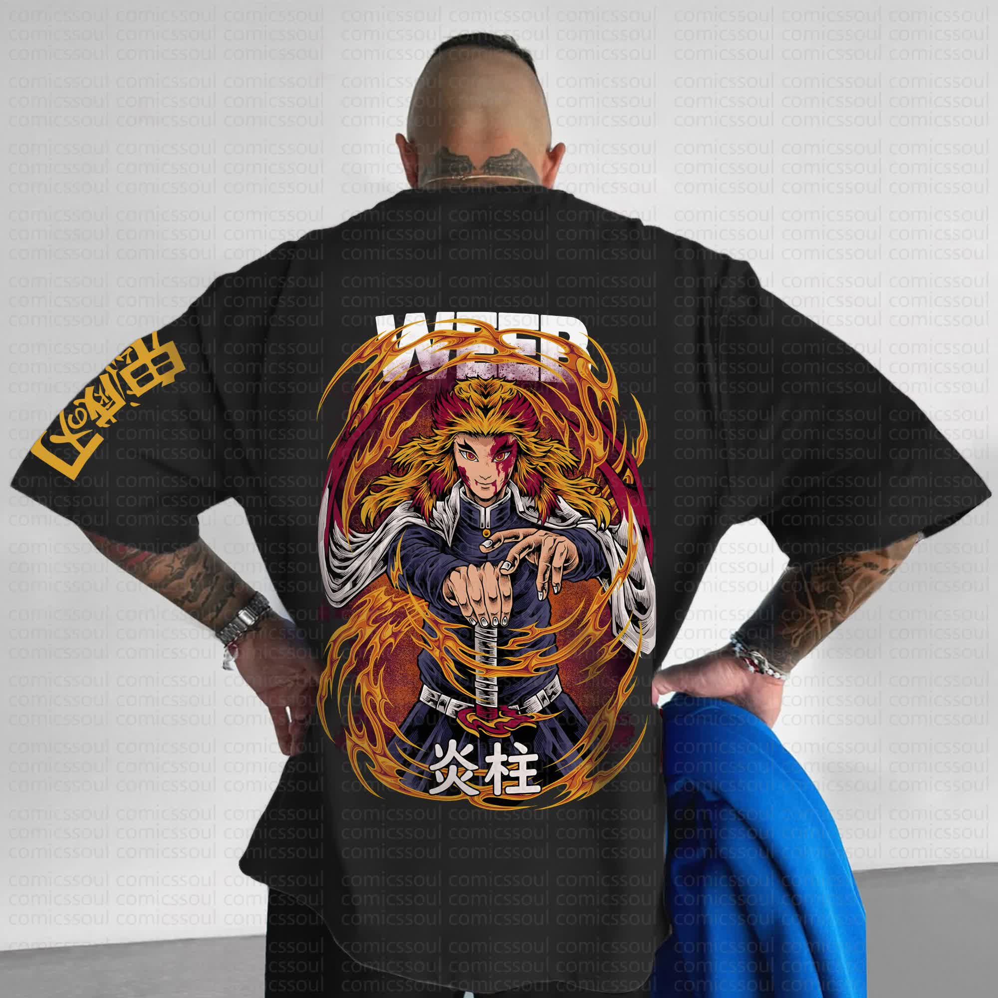 Unisex Anime Inspired Vintage T-Shirt丨Comicssoul