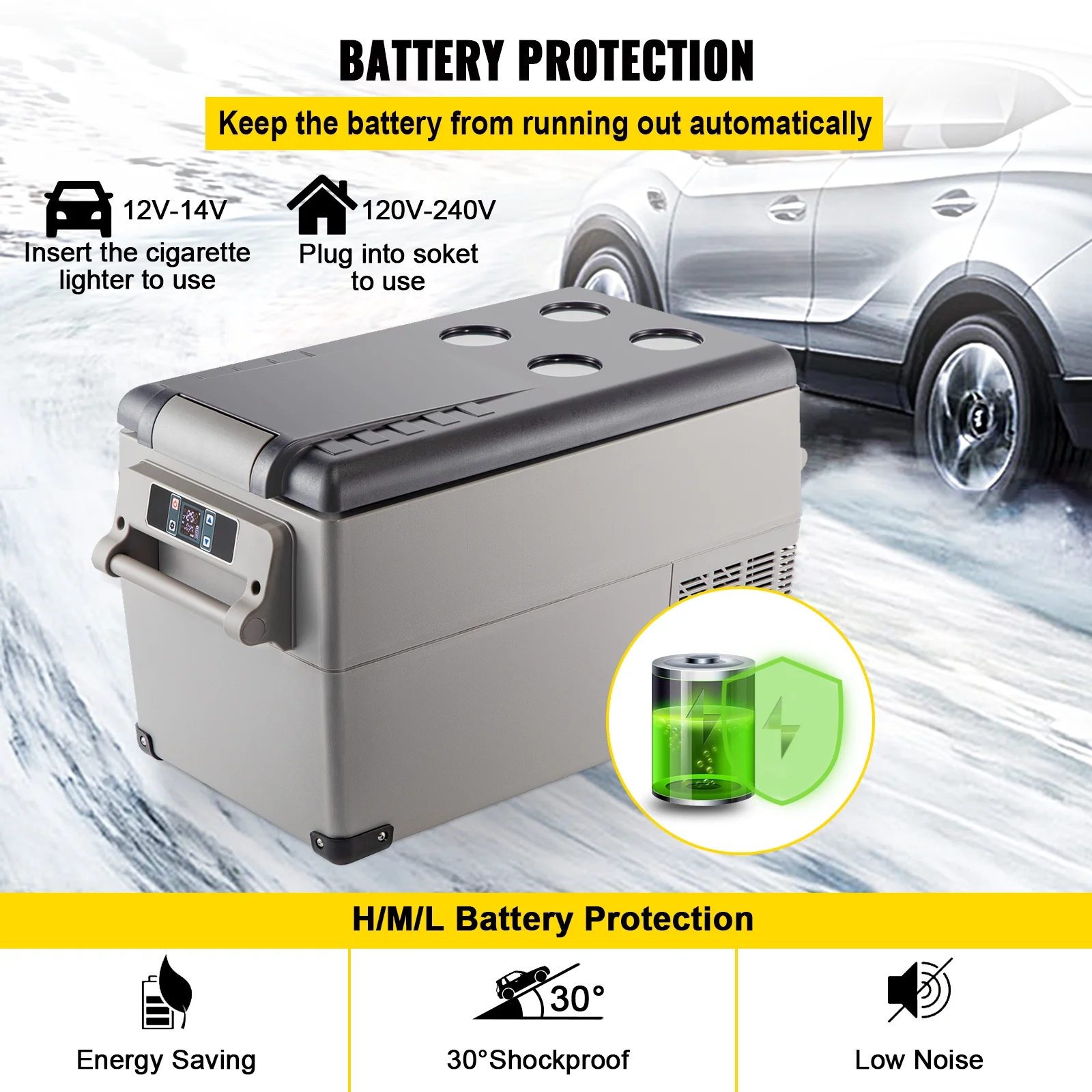 BENTISM 22L Portable Car Refrigerator, 23 Quart RV Fridge, 12/24V DC & 110-240V AC Vehicle Car Truck Boat Mini Electric Cooler for Driving Travel Fishing Outdoor and Home Use - Image 34