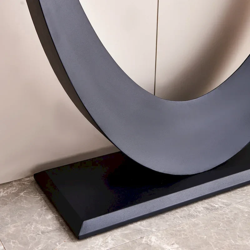 Contemporary Console Table with Elegant Design, Metal Frame, and Adjustable Foot Pads for Entryway