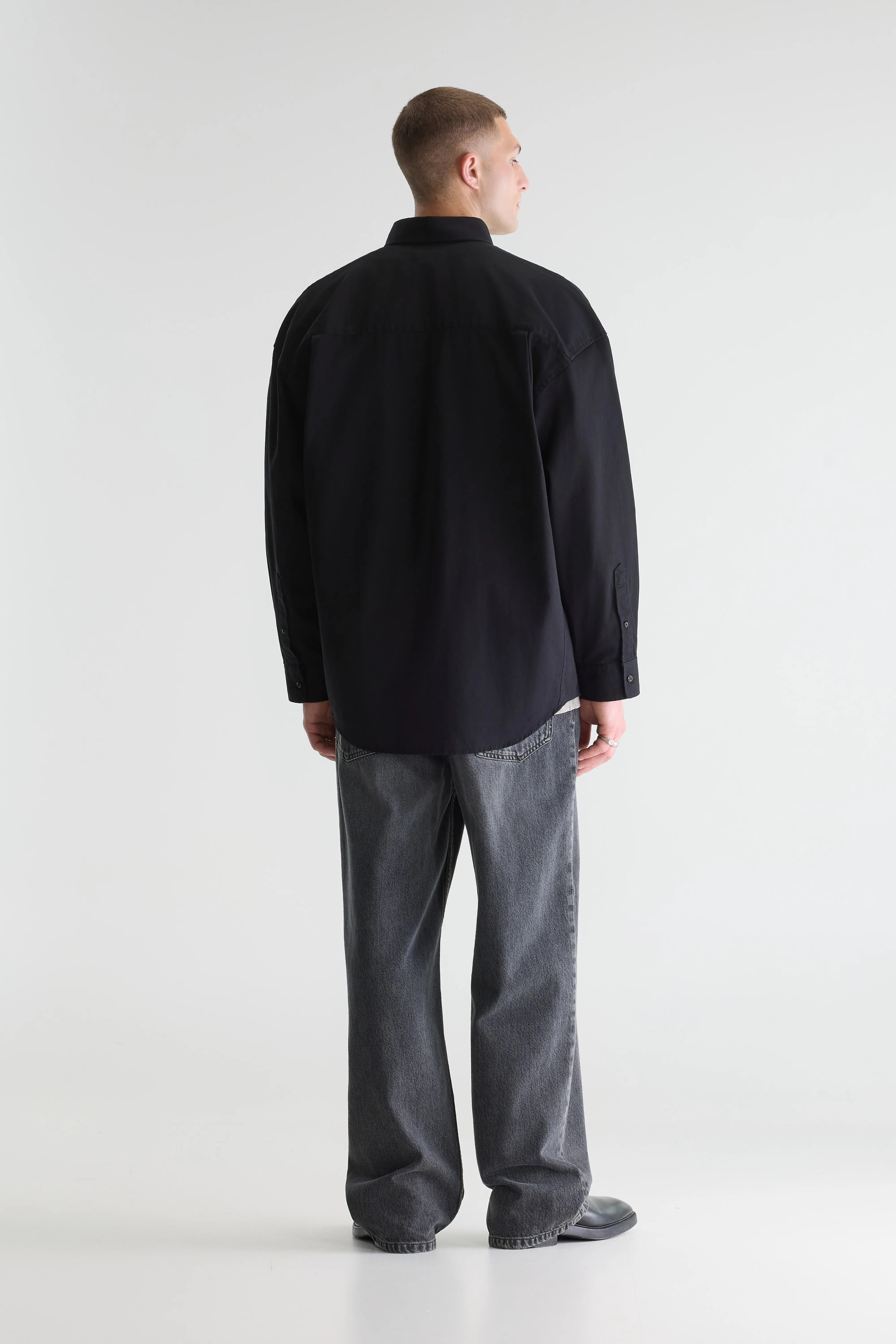 Bellerose Ficus heavyweight shirt (261 / M / BLACK)