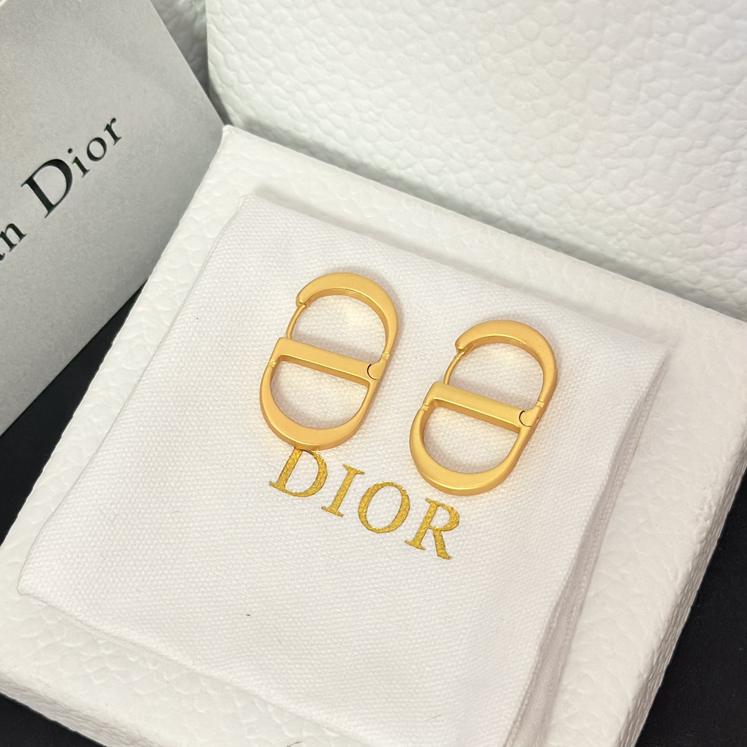Dior Minimalistic CD Stud Earrings - Original Replica Club