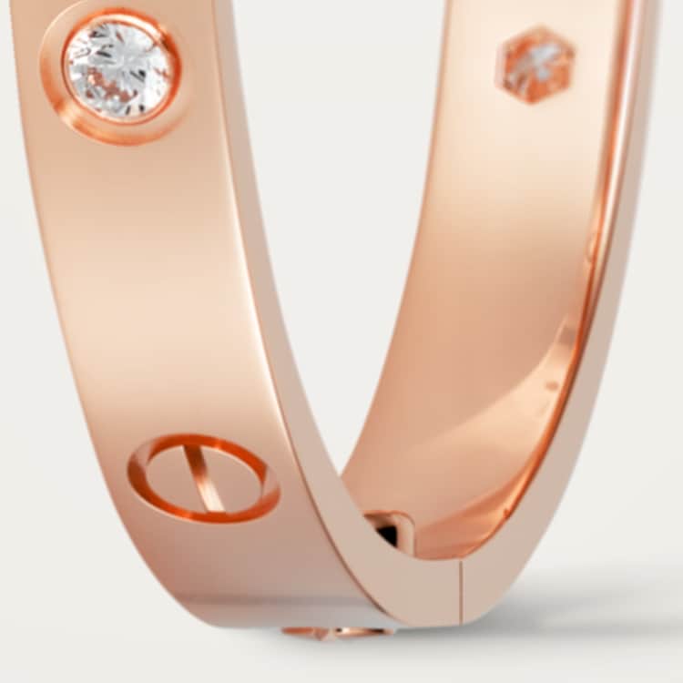 Replicate LOVE bracelet, classic model, 4 diamonds(1:1 replica) - Original Replica Club