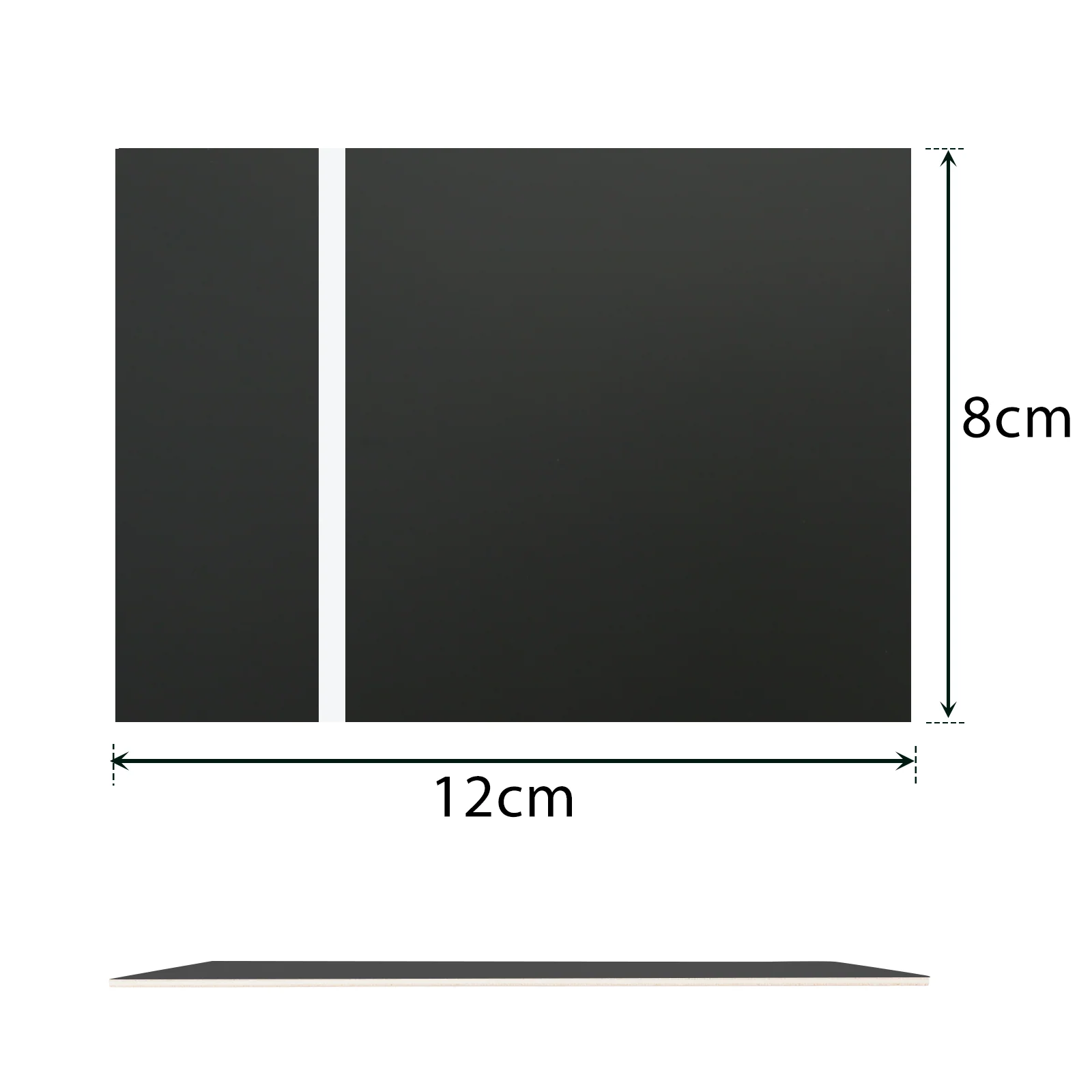 1.3mm Black to White Two-Tone Acrylic Sheet (4pcs)