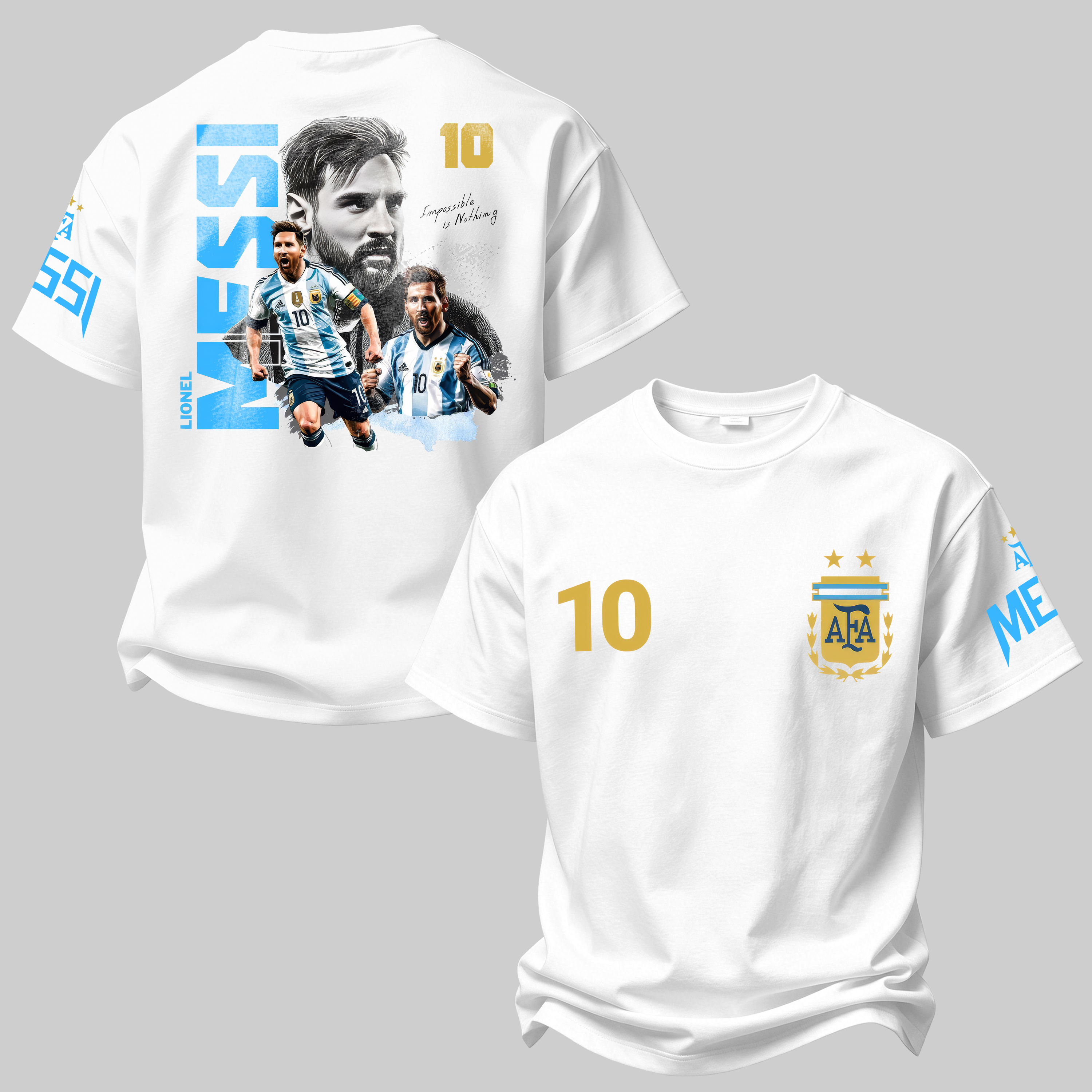 Football Fan No 10 Printed Oversized Unisex T-shirt