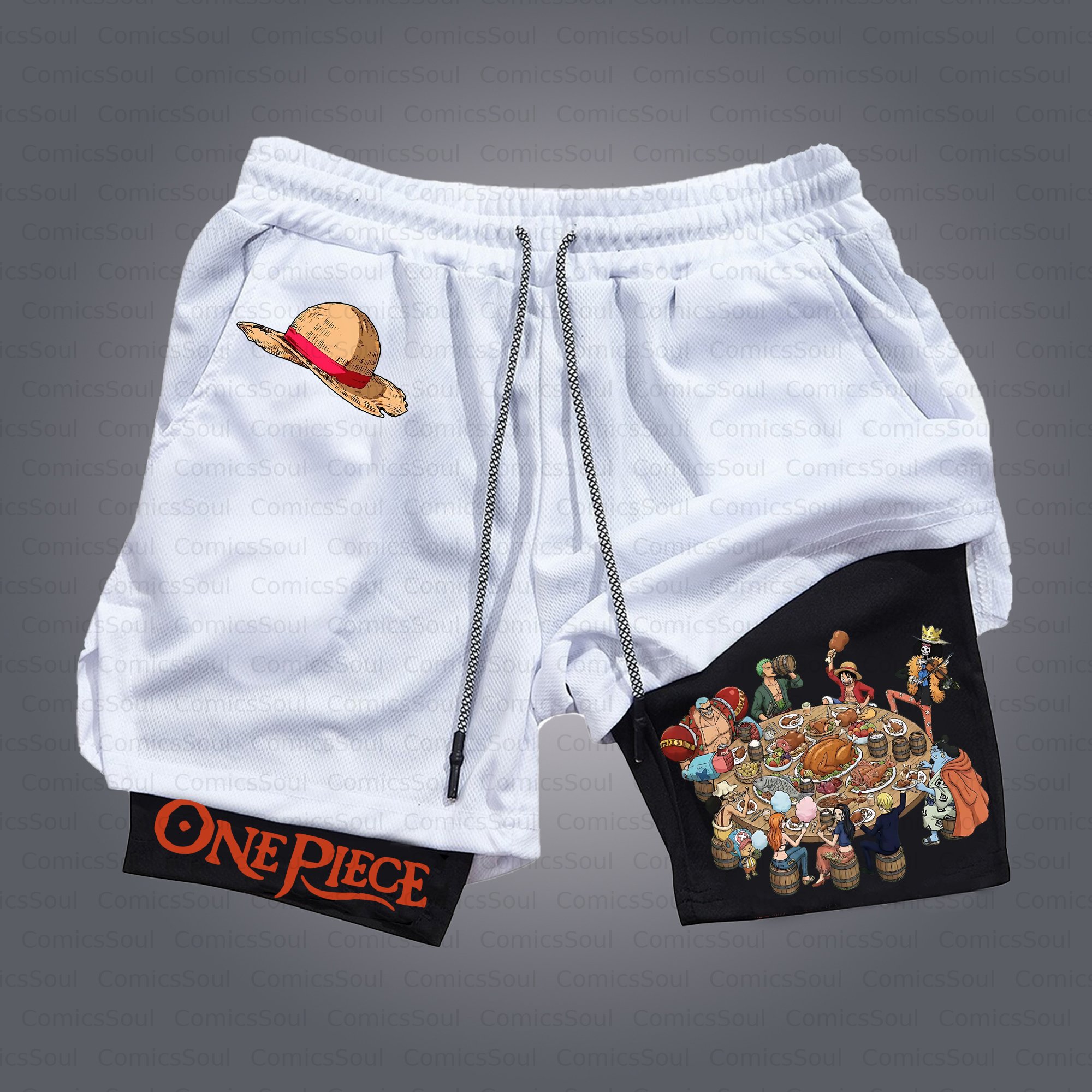 Unisex Casual Anime Style Shorts