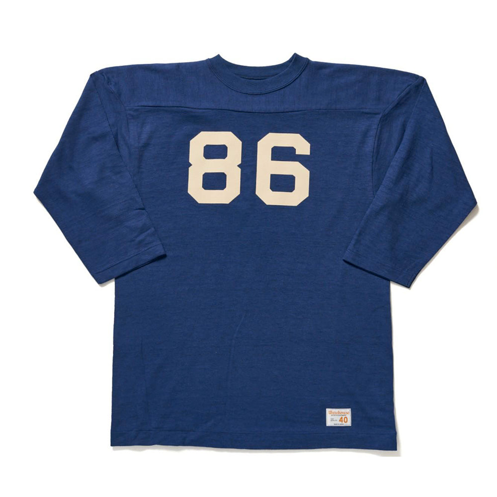 Warehouse & Co - T shirt Sleeve Football 4063 - Marine