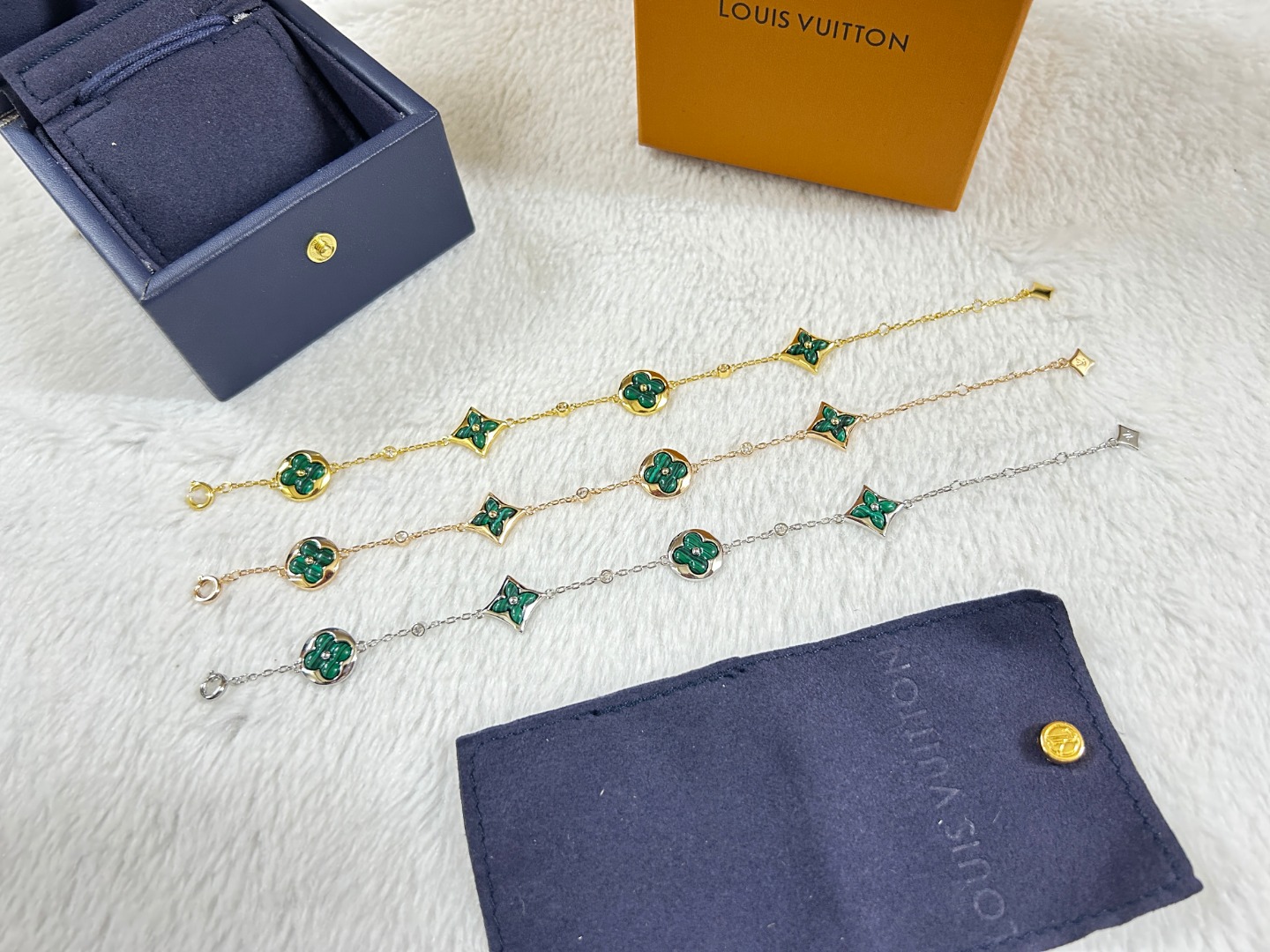 Louis Vuitton Malachite Color Blossom BB Star Sun Bracelet - Original Replica Club