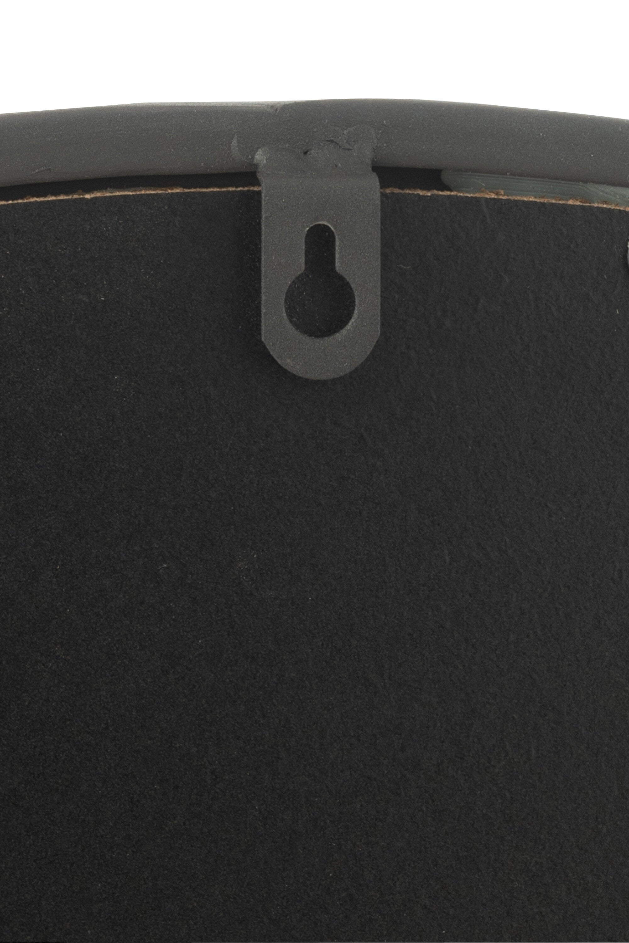 J-Line spiegel Rond - metaal - zwart - medium - Ø 50 cm