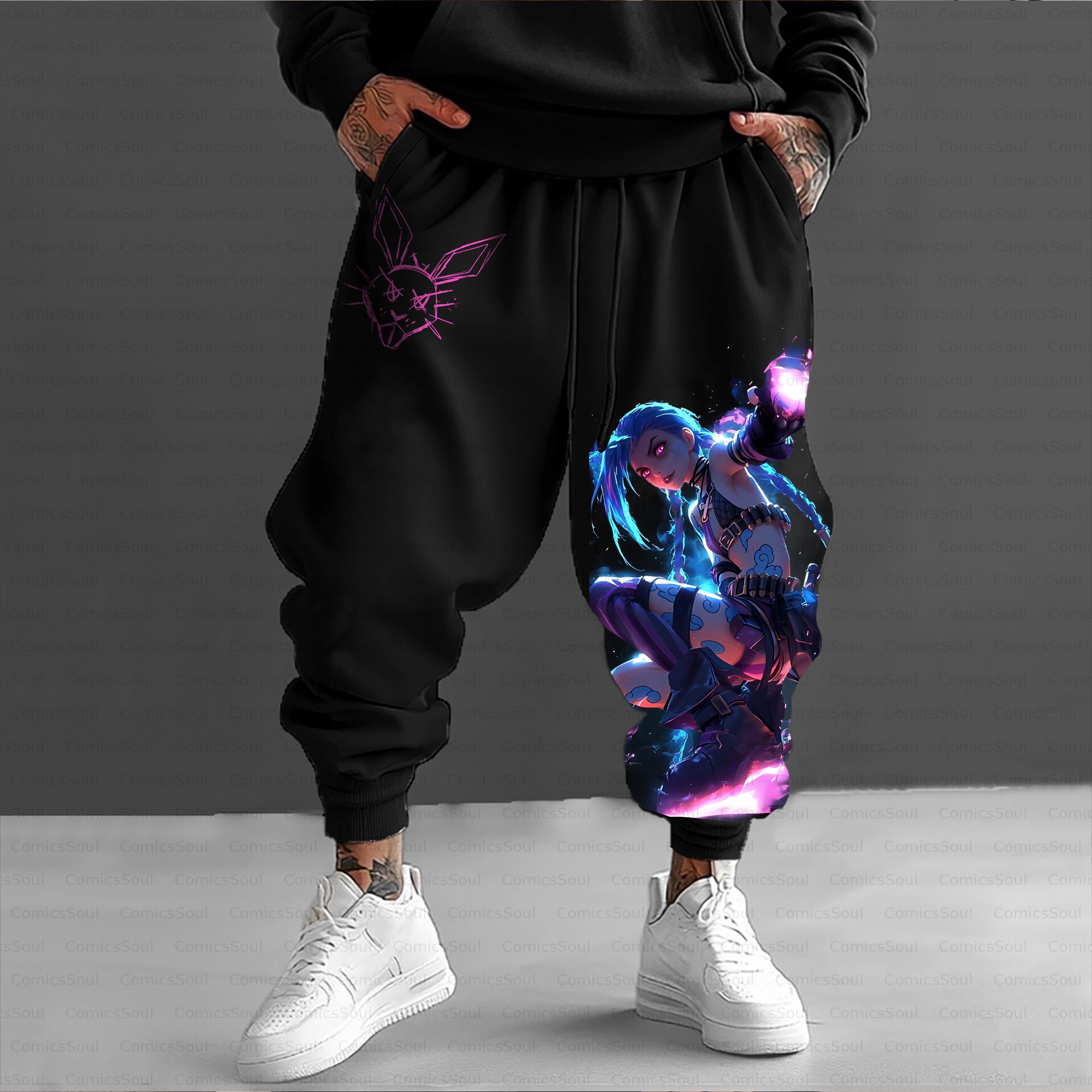 Unisex Casual Anime Streetwear Pant