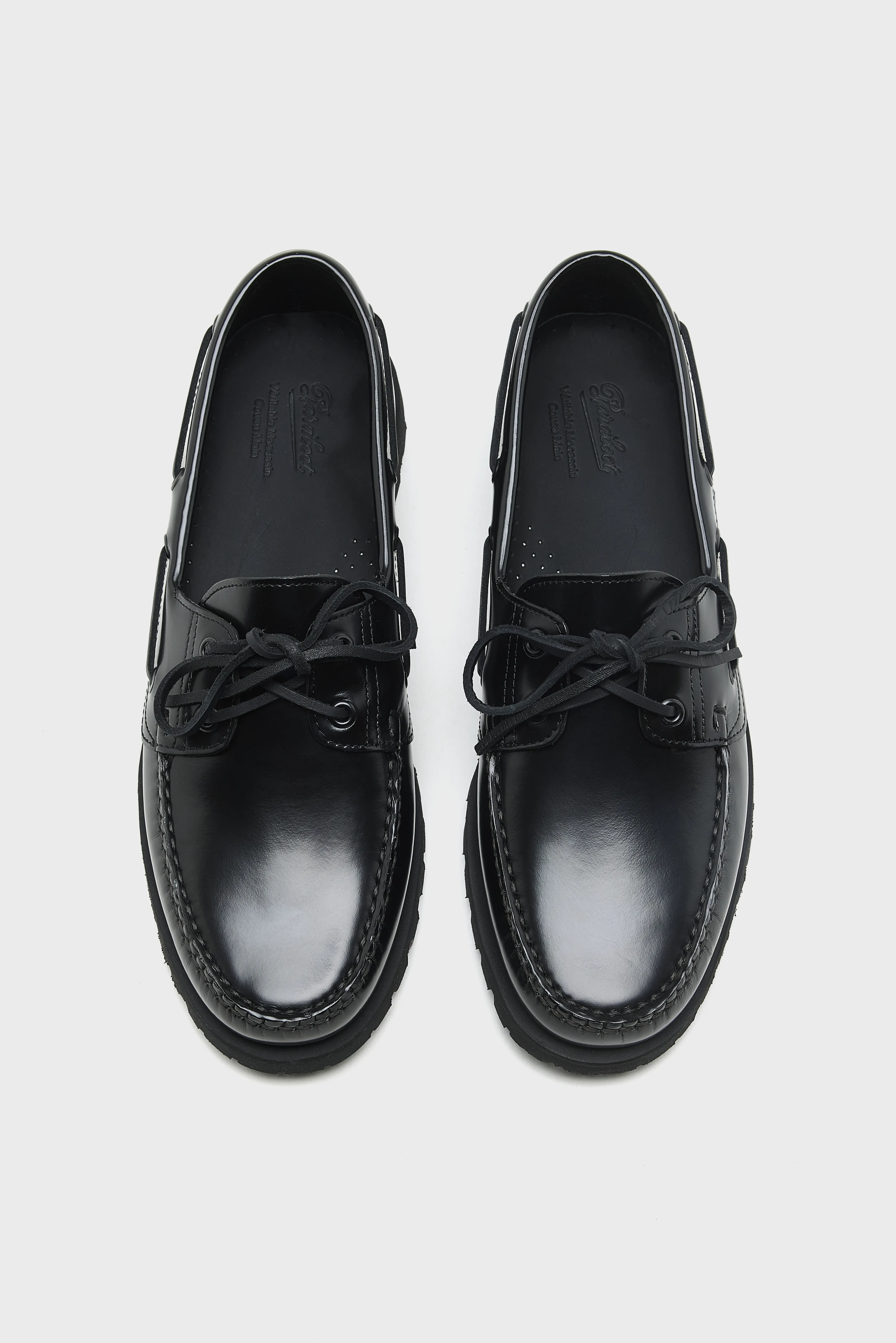 Bellerose Malo Boat Shoes for Men (261 / M / BLACK)