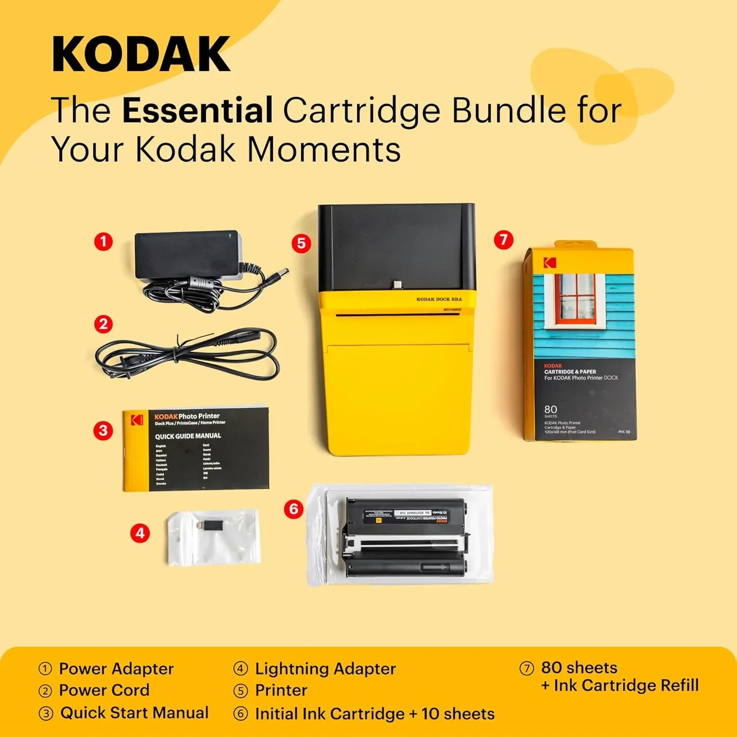 KODAK Dock ERA Plus 4PASS Instant Photo Printer 4x6