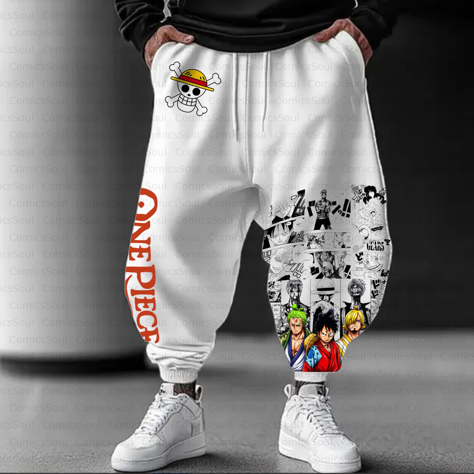 Unisex Casual Anime Streetwear Pant