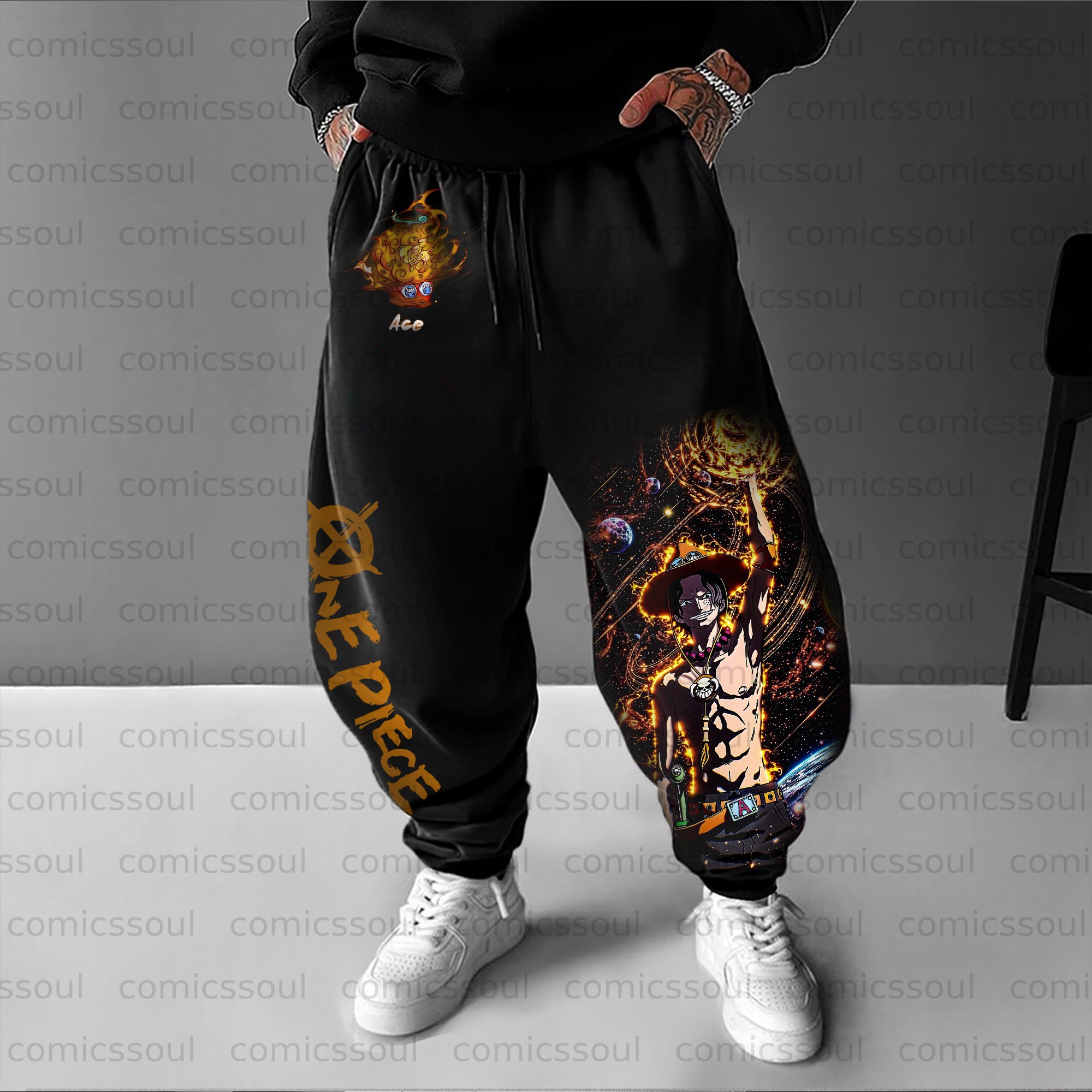 Unisex Anime Inspired Vintage Pants